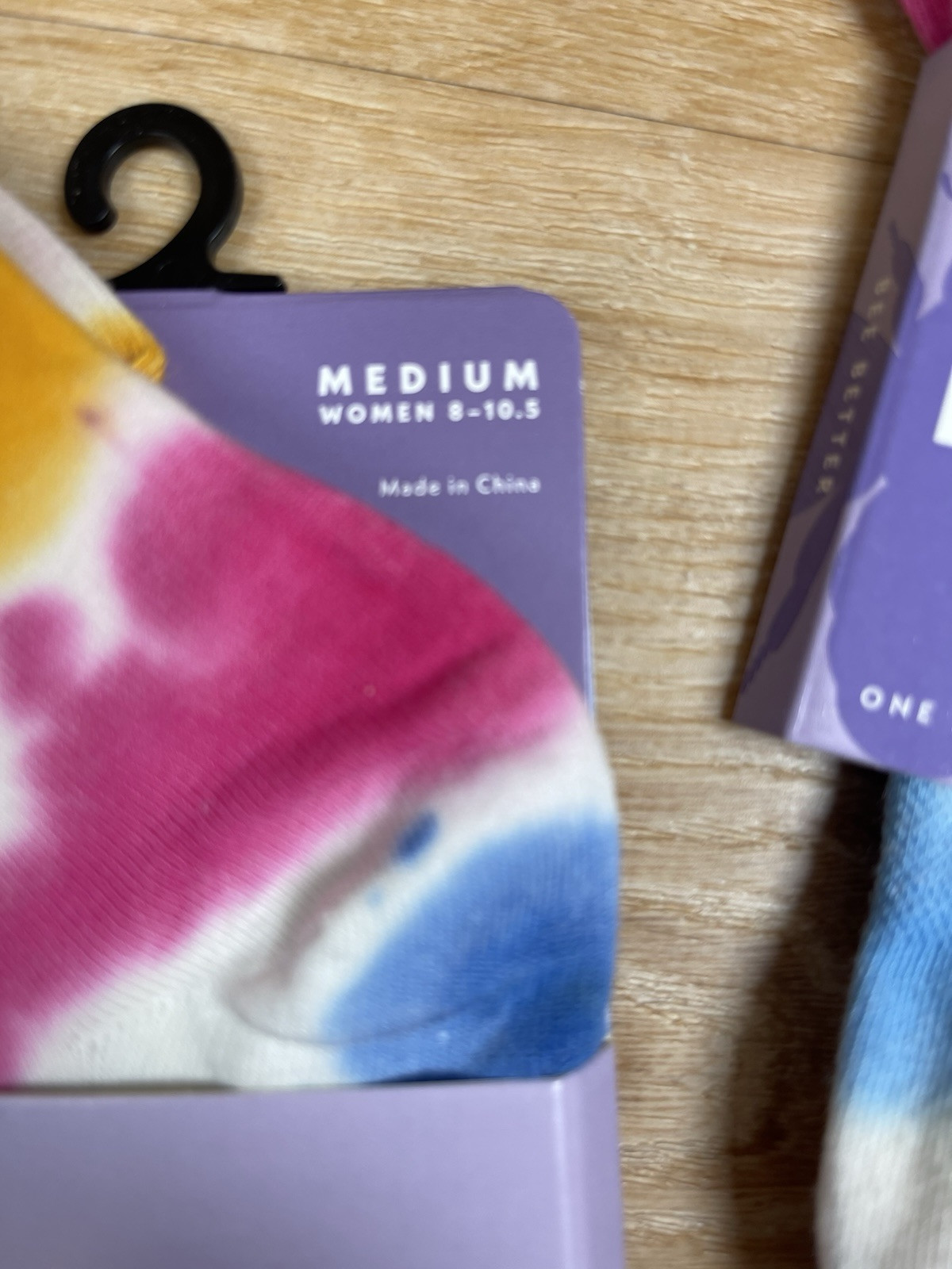 New 3 Pairs Bombas Quarter Socks Multi Color Tie Dye Lightweight Medium