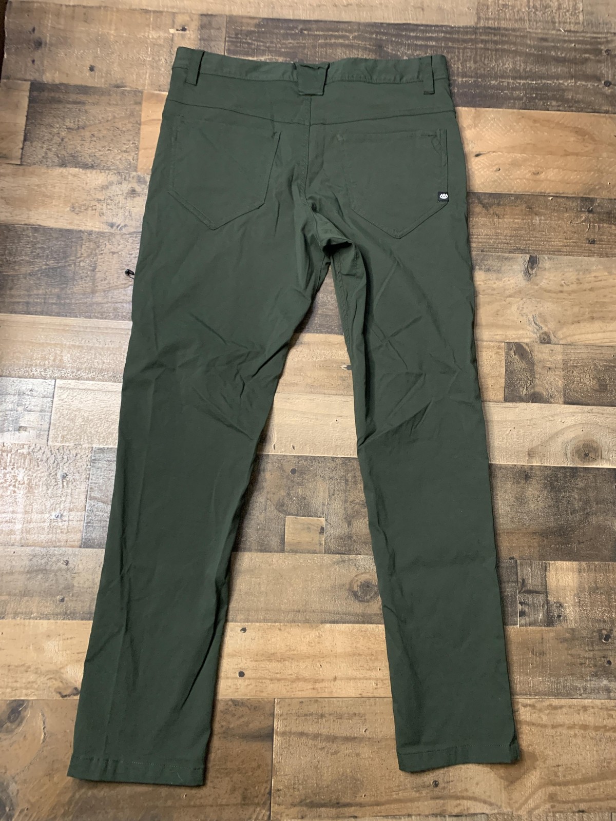 686 Everywhere Pants Mens 34×30 Green Slim Fit Stretch Hiking Tech Softshell