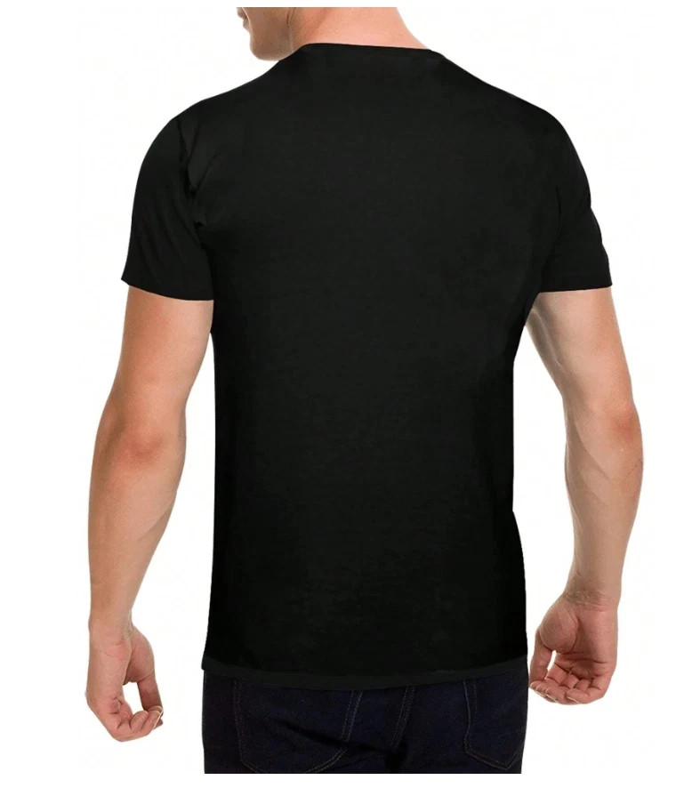 Men’s Hot Tuna Surf Graphic T-Shirt – 100% Cotton, Black Casual Summer Tee with