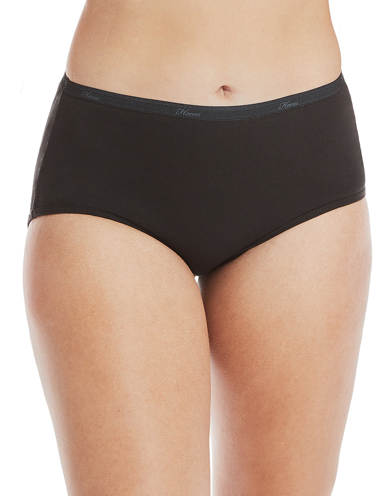 Hanes Women’s Panties 6-Pack No Ride Up Cotton Brief Cut Underwear Cool Comfort