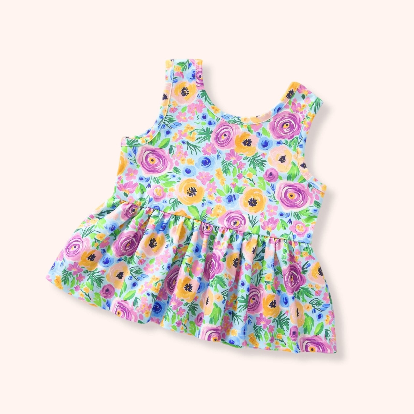 Pete + Lucy Summer Capsule Girls Floral Sleeveless Top in Size 7/8