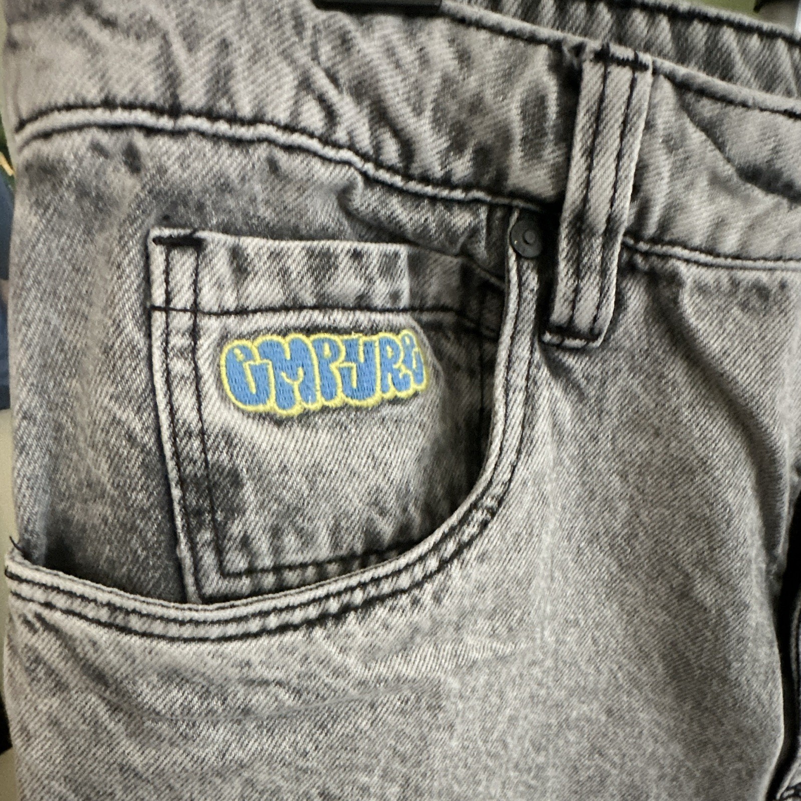 Empyre Baggy Jeans – Size 32 – Stone washed, Gray