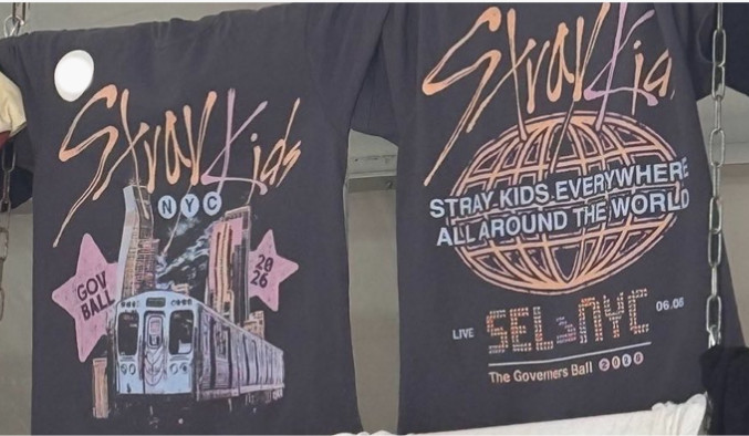 Stray Kids Governors Ball 2026 Tour Shirt 2-Sided Reprint
