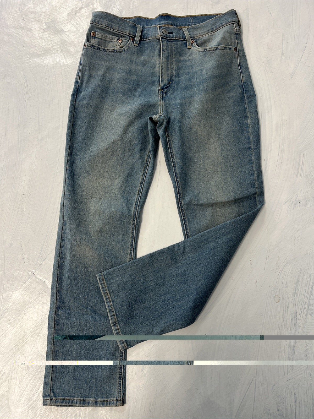LEVI STRAUSS Men All Seasons Tech 541 Athletic Denim Jeans 33×30 Light Blue Wash