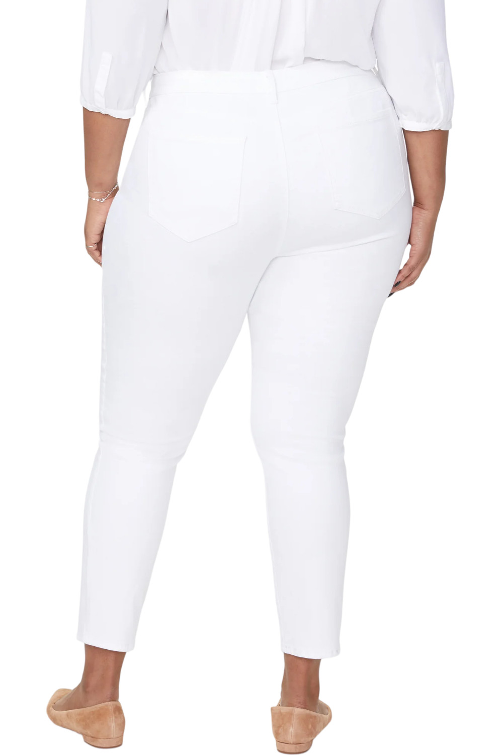 NYDJ Ami Skinny Ankle Jeans Optic White