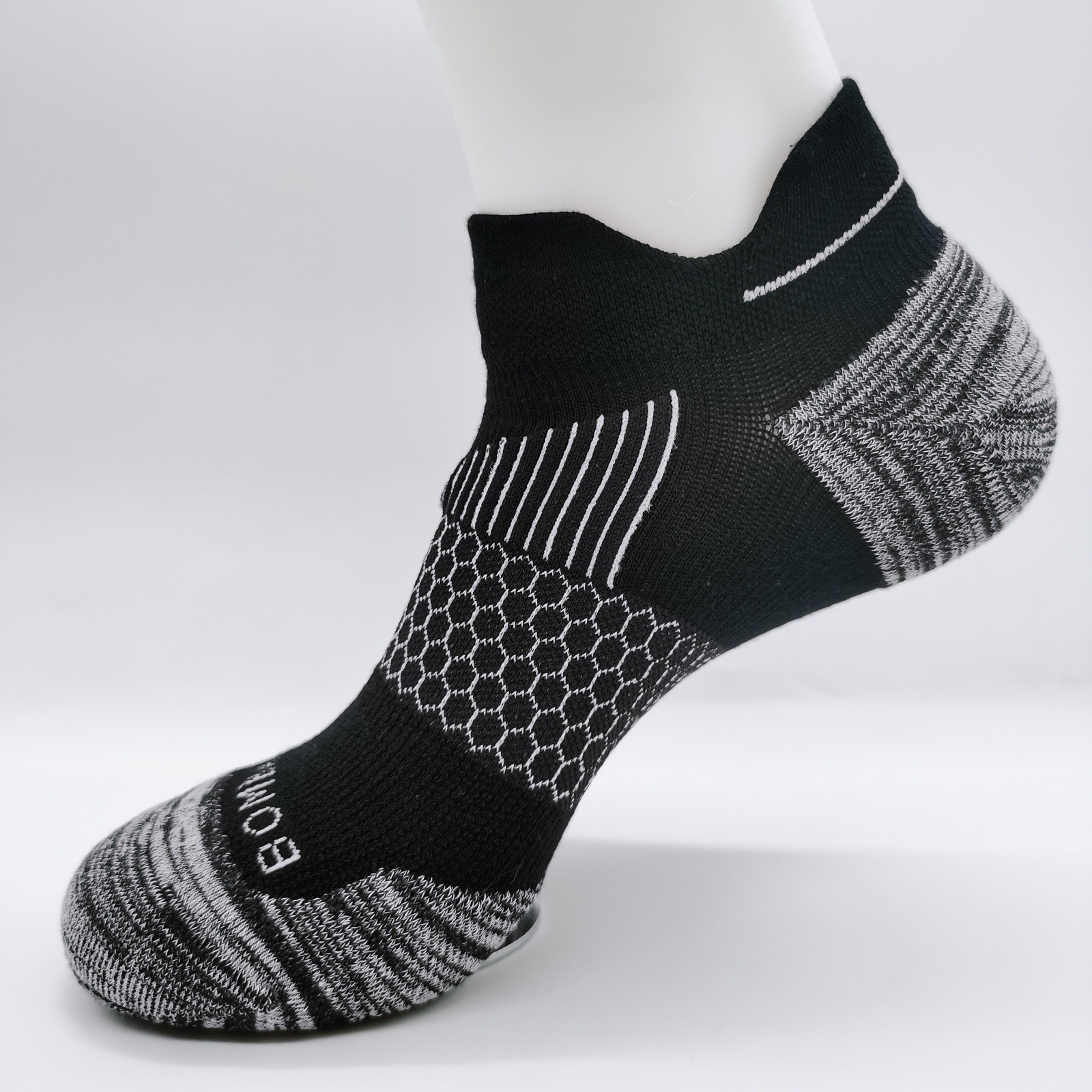 Bombas Hextec 8 Pairs Ankle Socks athletic Honeycomb Medium Black Wholesale Lot
