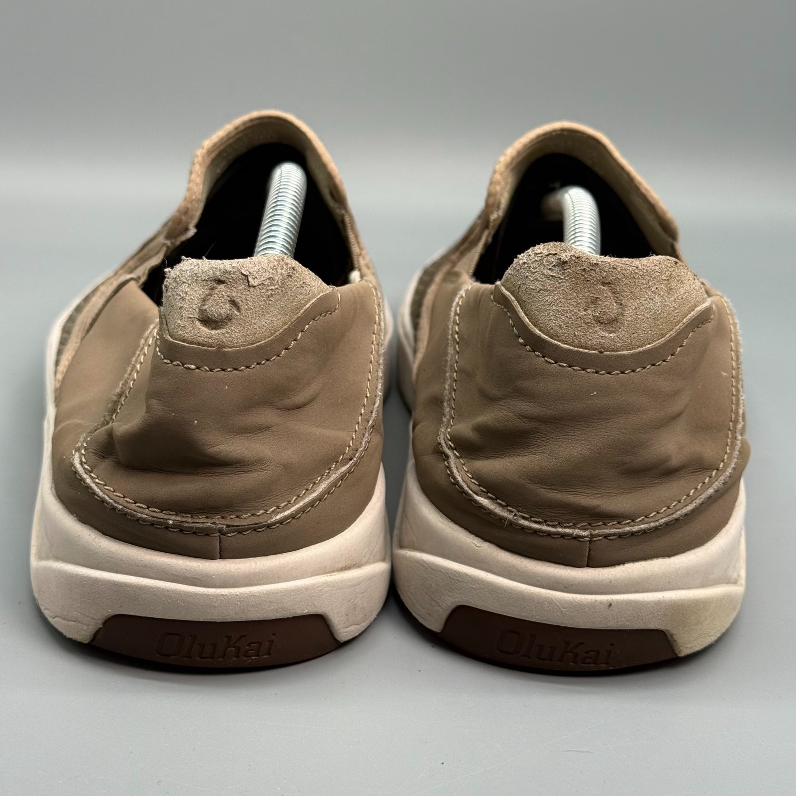 Olukai Lae‘ahi Mens 12 Clay Brown Breathable Lightweight Slip-On Casual Sneakers