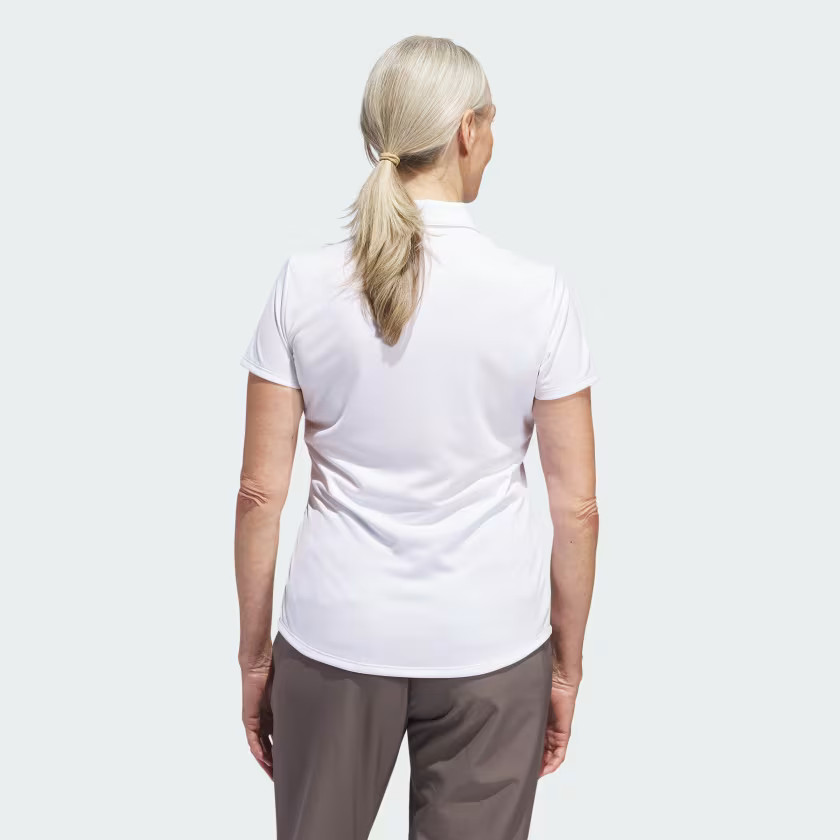 adidas women Women’s Solid Performance Short Sleeve Polo Shirt