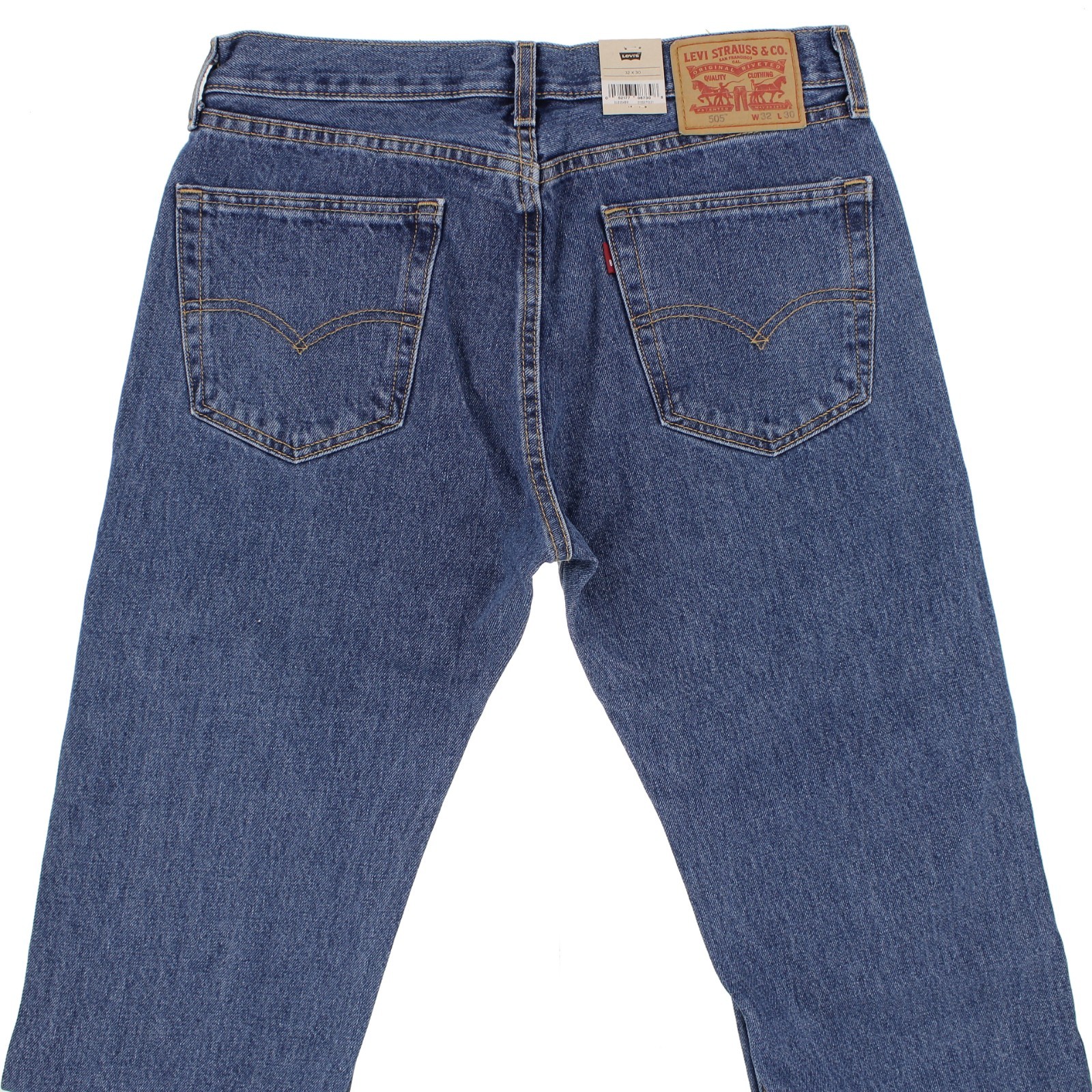 Levi’s Men’s 505 Denim Jeans, Regular Straight Fit, Non Stretch