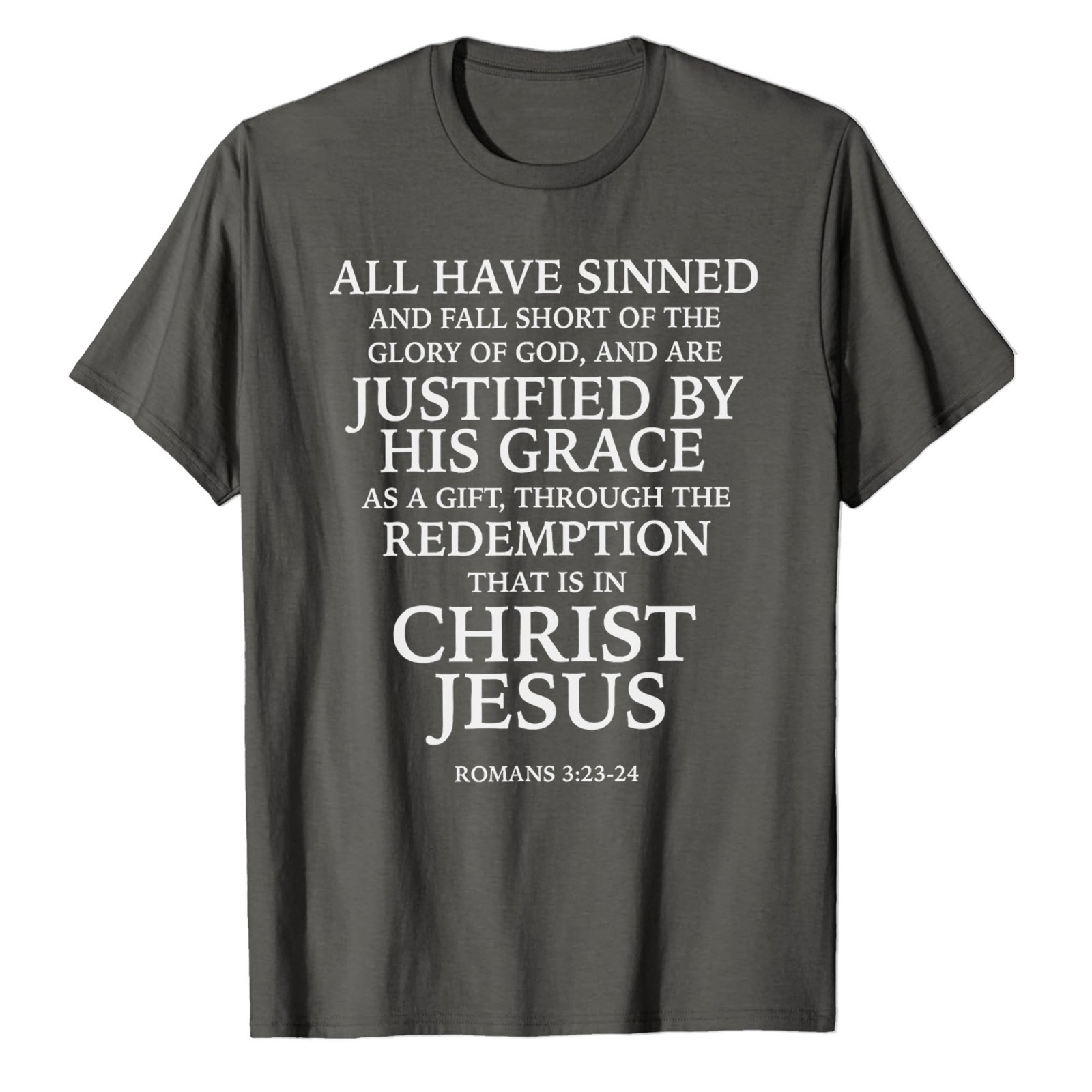 Redemption Jesus Christ Roman T-Shirt Faith in God Christian Bible Catholic Tee