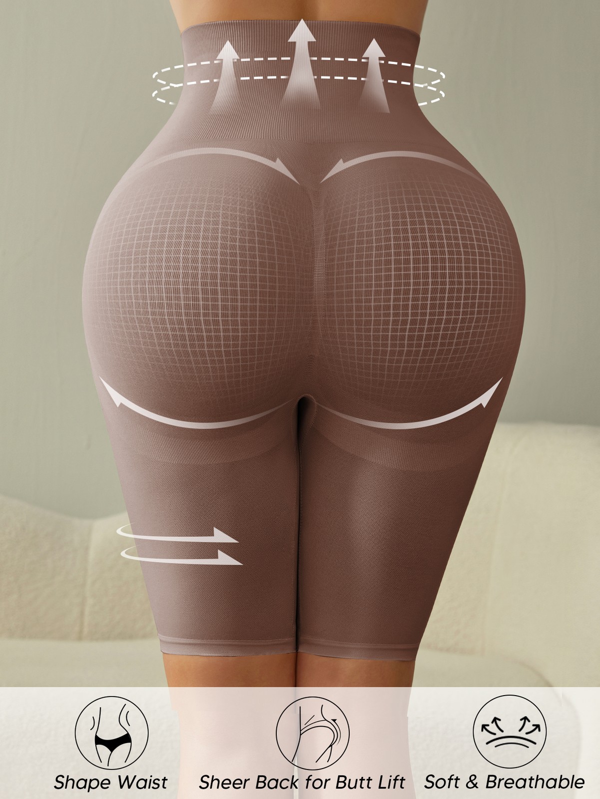 Fajas Women’s High Waist Shapewear Short Tummy Control Body Shaper Girdle Pants