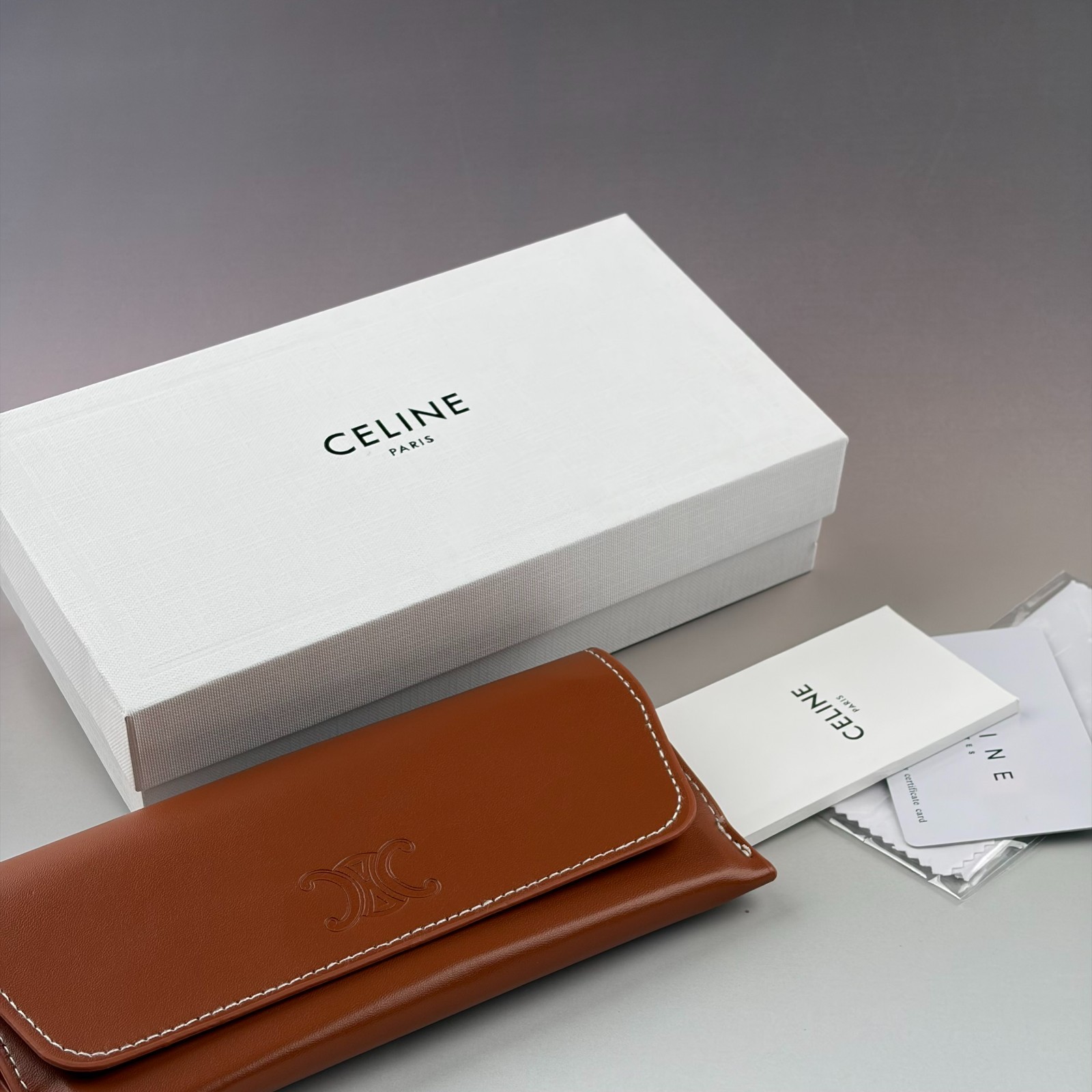 New In Box – Celine Women’s Triomphe Cat Eye Sunglasses Black Designer Travel