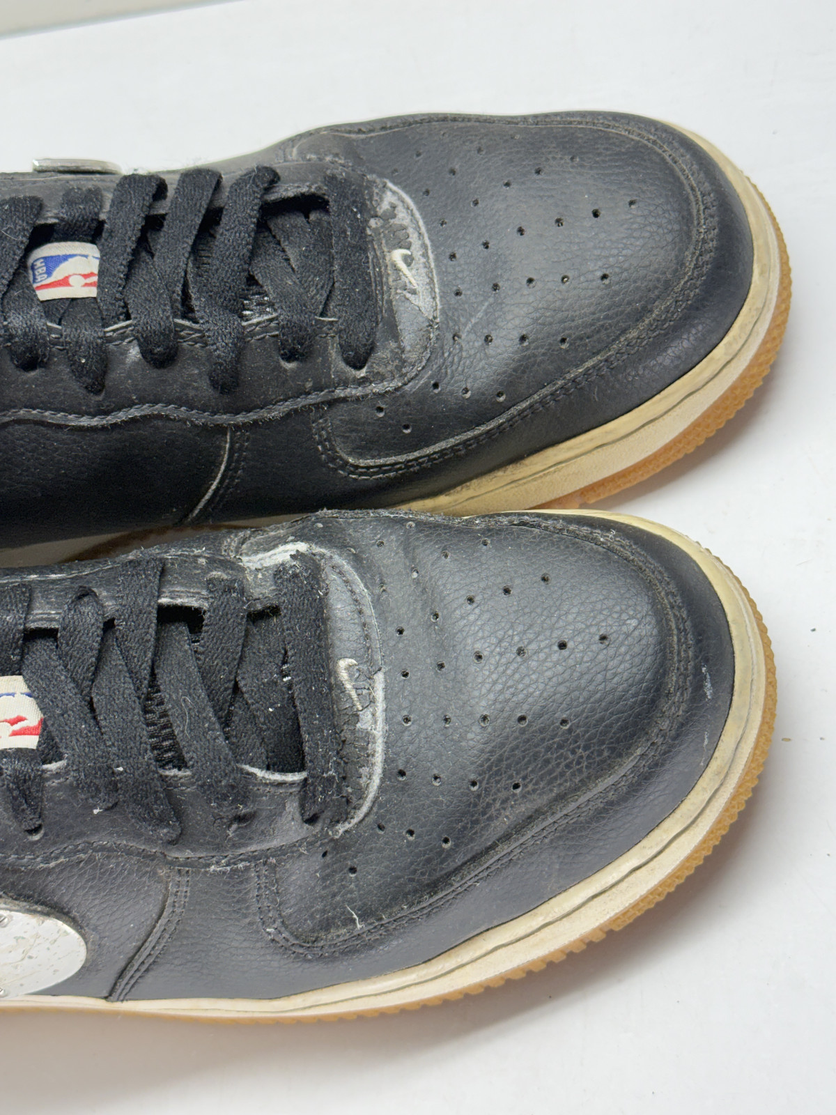 Nike Air Force 1 Low ’07 NBA Pack Black Silver Gum Sneakers CT2298-001 Size 10
