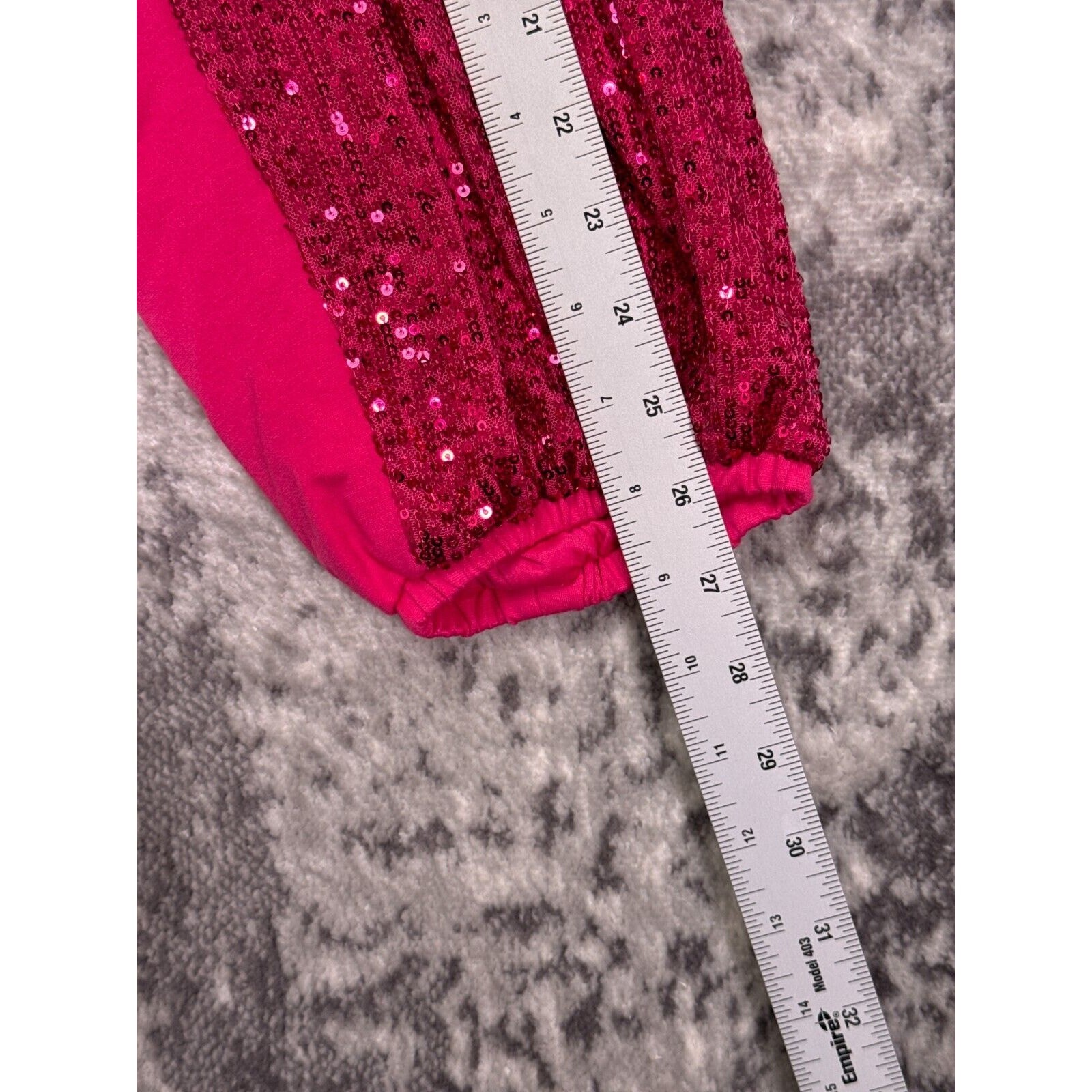 New Torrid Top 4X Womens Pink Sequin Low Cut Long Sleeve Plus Size