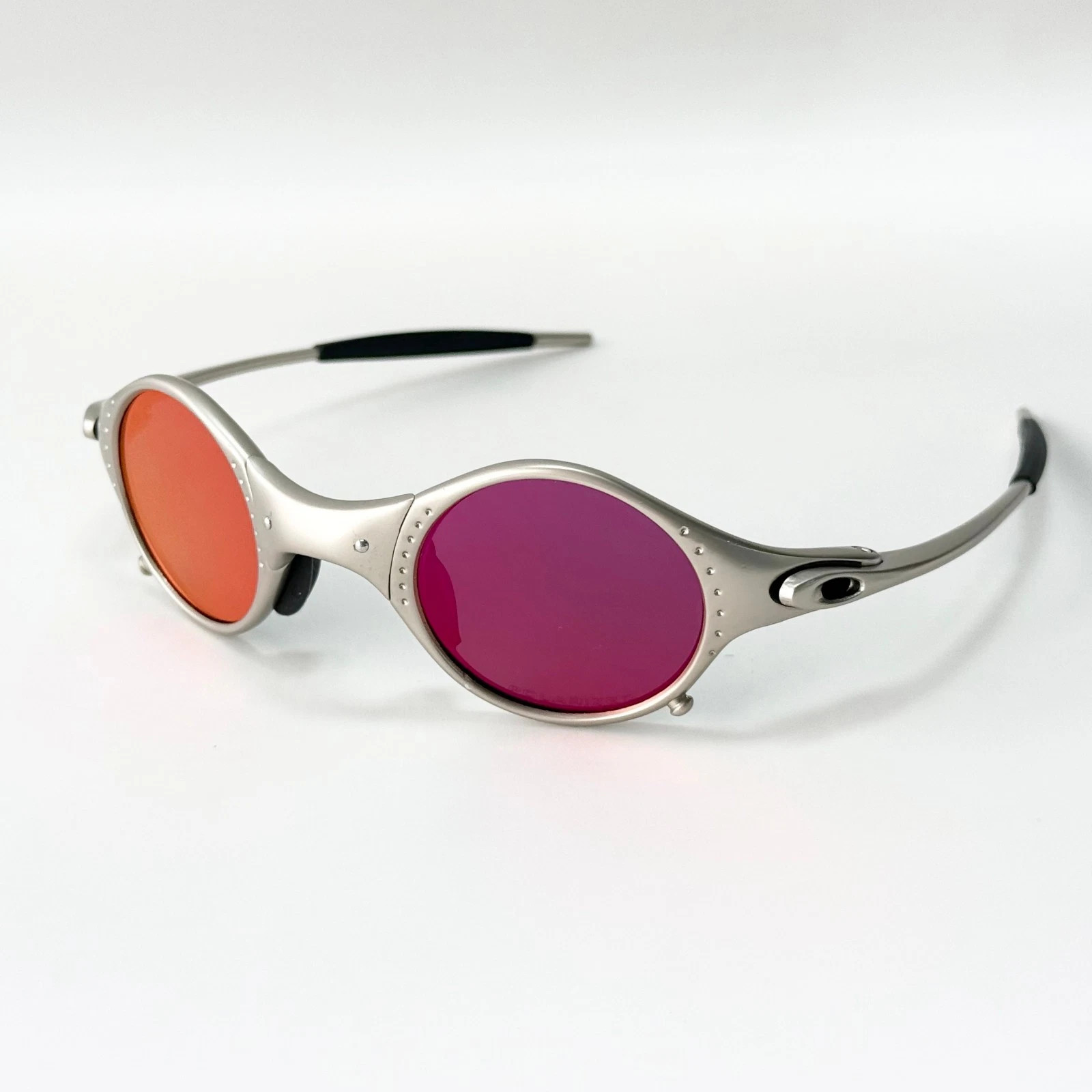 Oakley Mars X-Metal Sunglasses Silver Frame Purple Gradient Lens NEW–