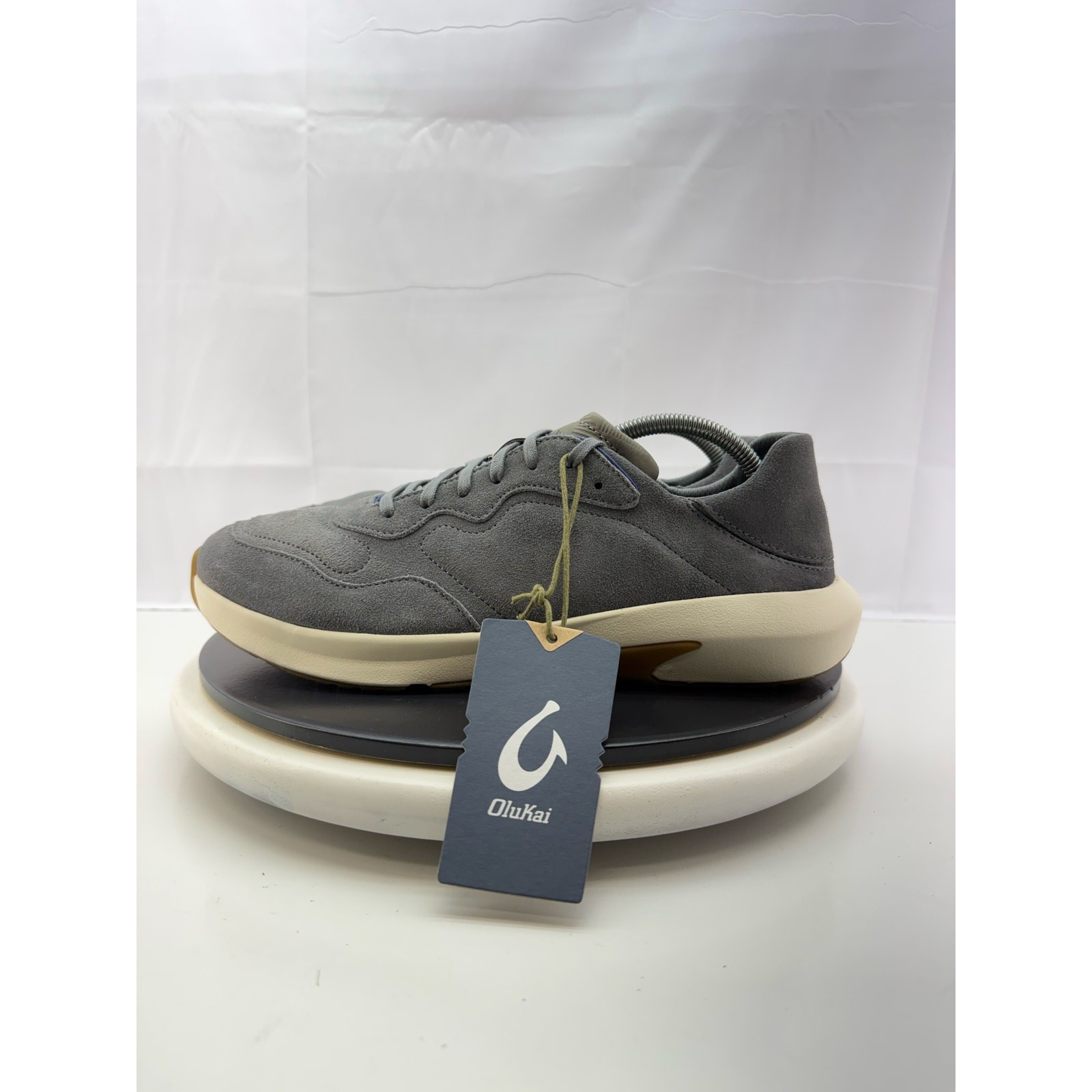OluKai Kōheo Mens Size 11.5 Charcoal Gray Casual Sneakers Shoes 10525-2626 NEW