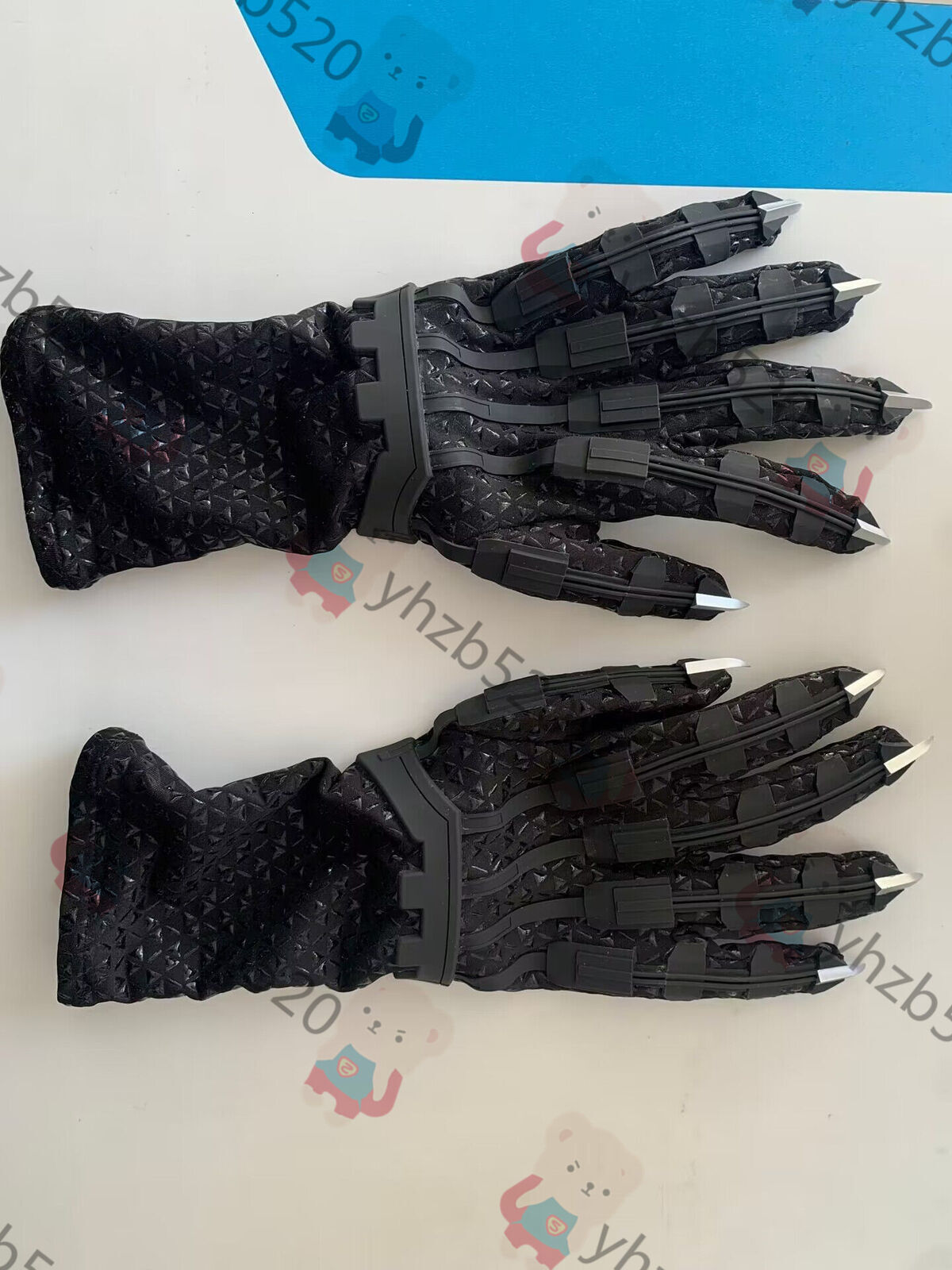 Black Panther 1 Pair Gloves & Claws T’Challa Cosplay Props Costume Accessory Cos