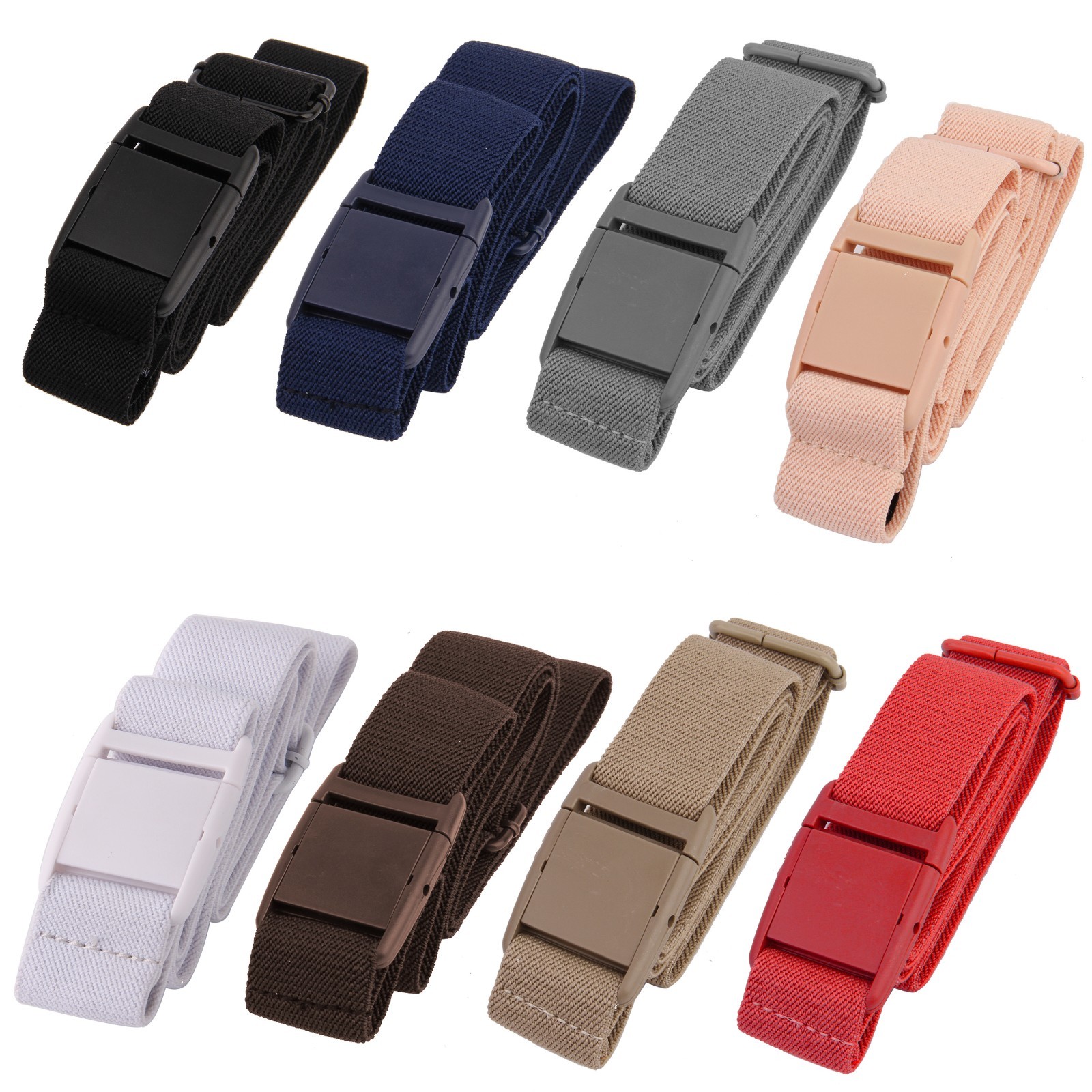 Women ladies Invisible Belt-Elastic Stretch Adjustable Slimming No Show Buckle