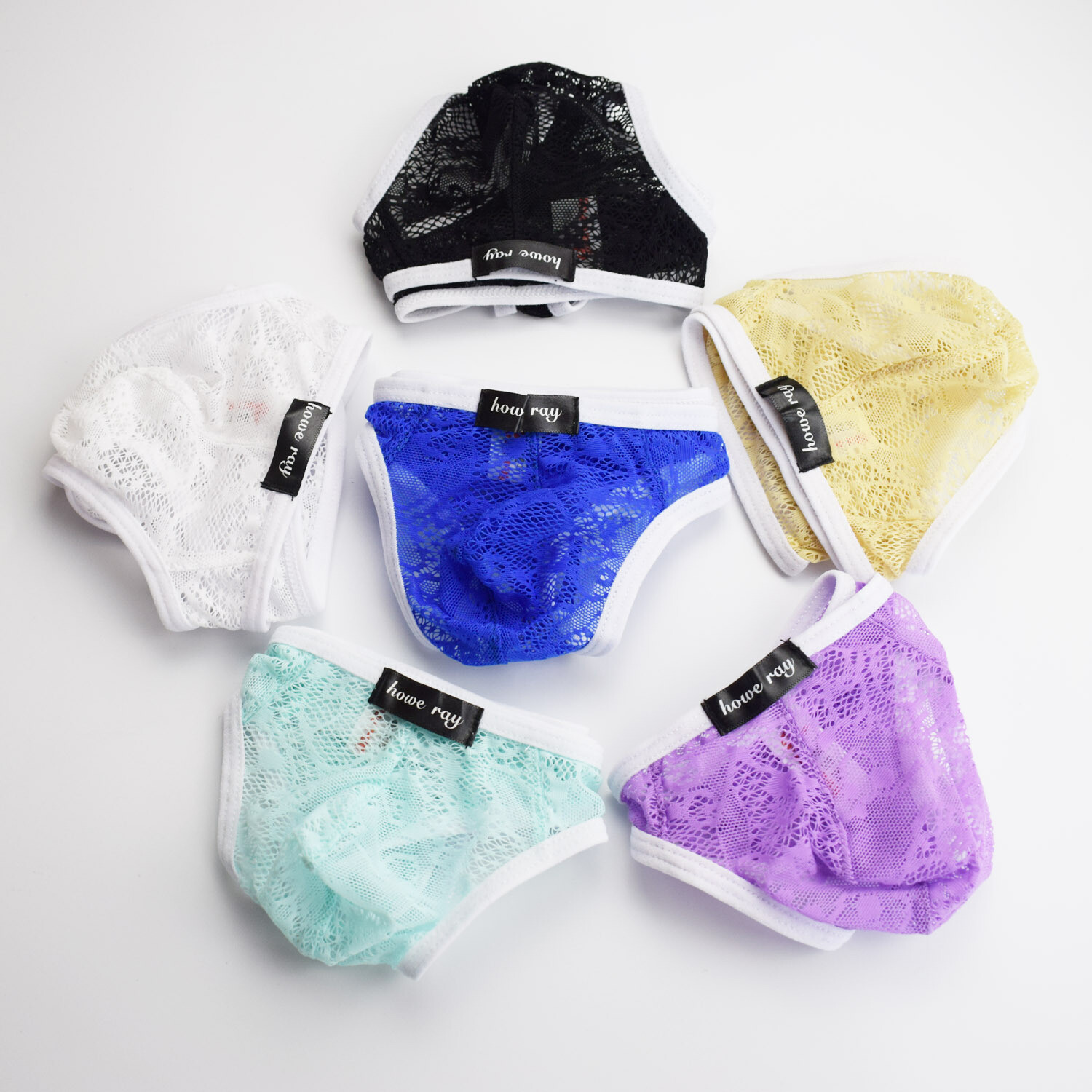 Mens Sexy T Back Panties Lace See Through Thongs Breathable Gay Party Briefs