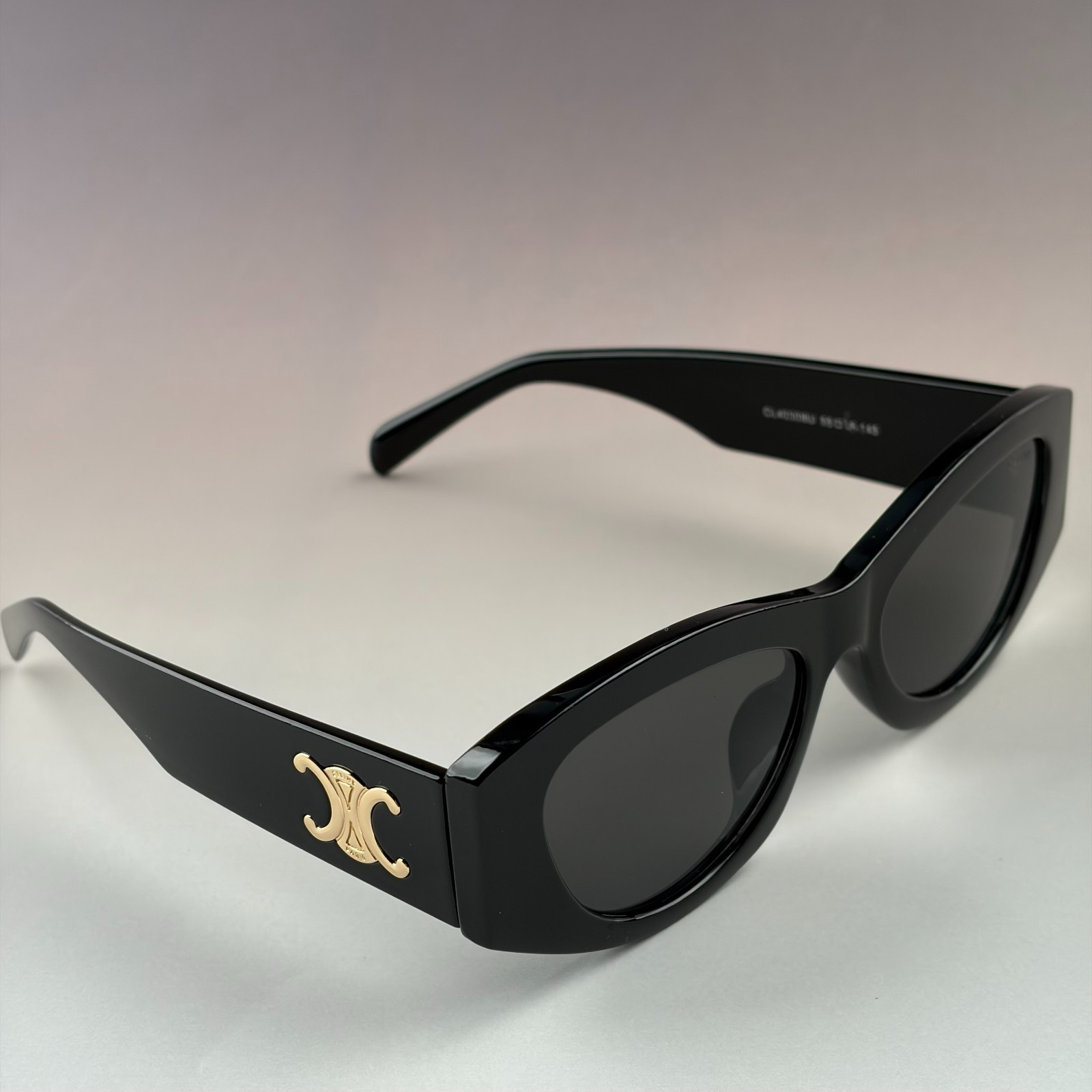 New In Box – Celine Women’s Triomphe Cat Eye Sunglasses Black Designer Travel