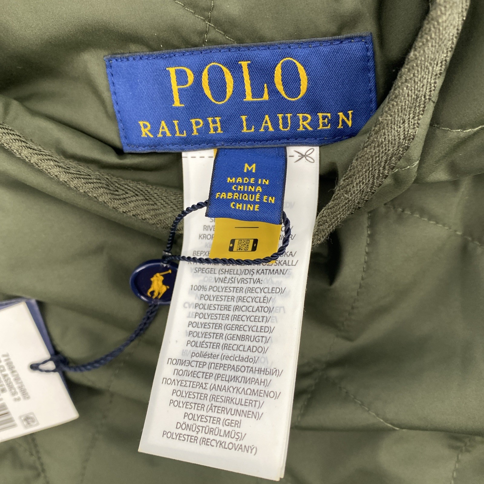 NEW Polo Ralph Lauren Jacket Mens Medium Green Camo M Classics 2 Reversible