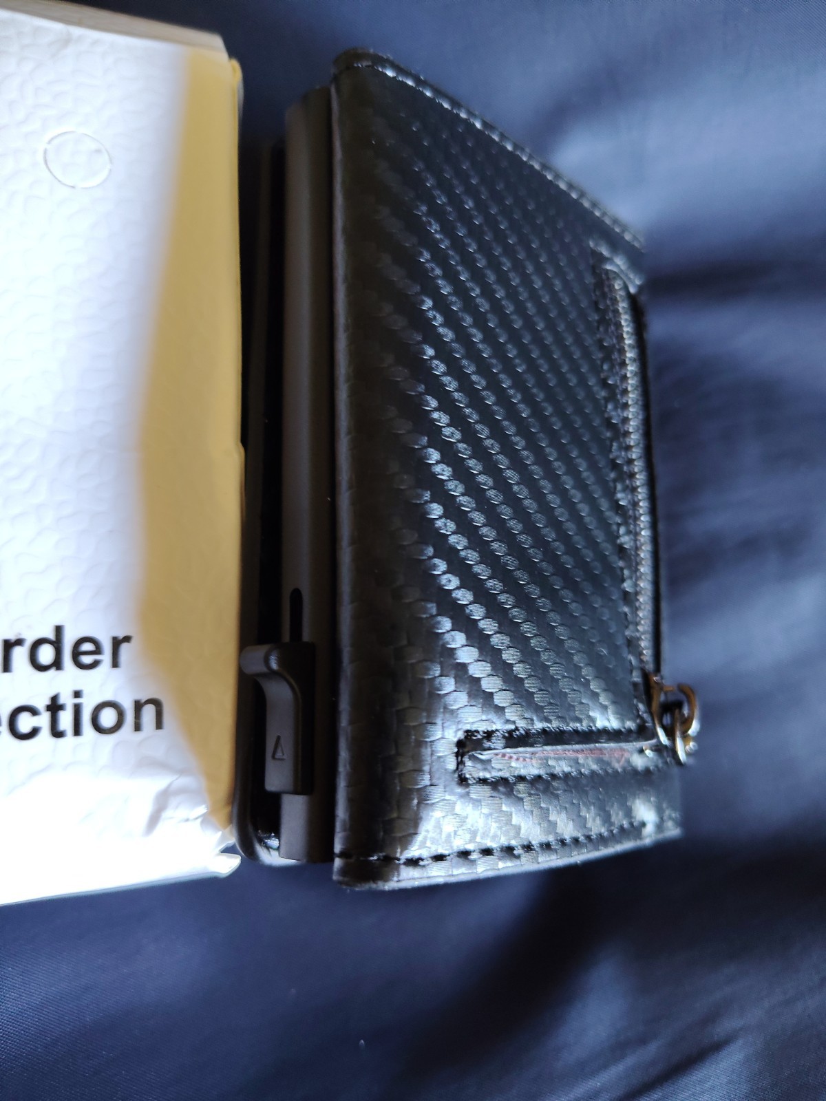 WOOVR RFID Blocking Slim Fold Card Wallet Black Men