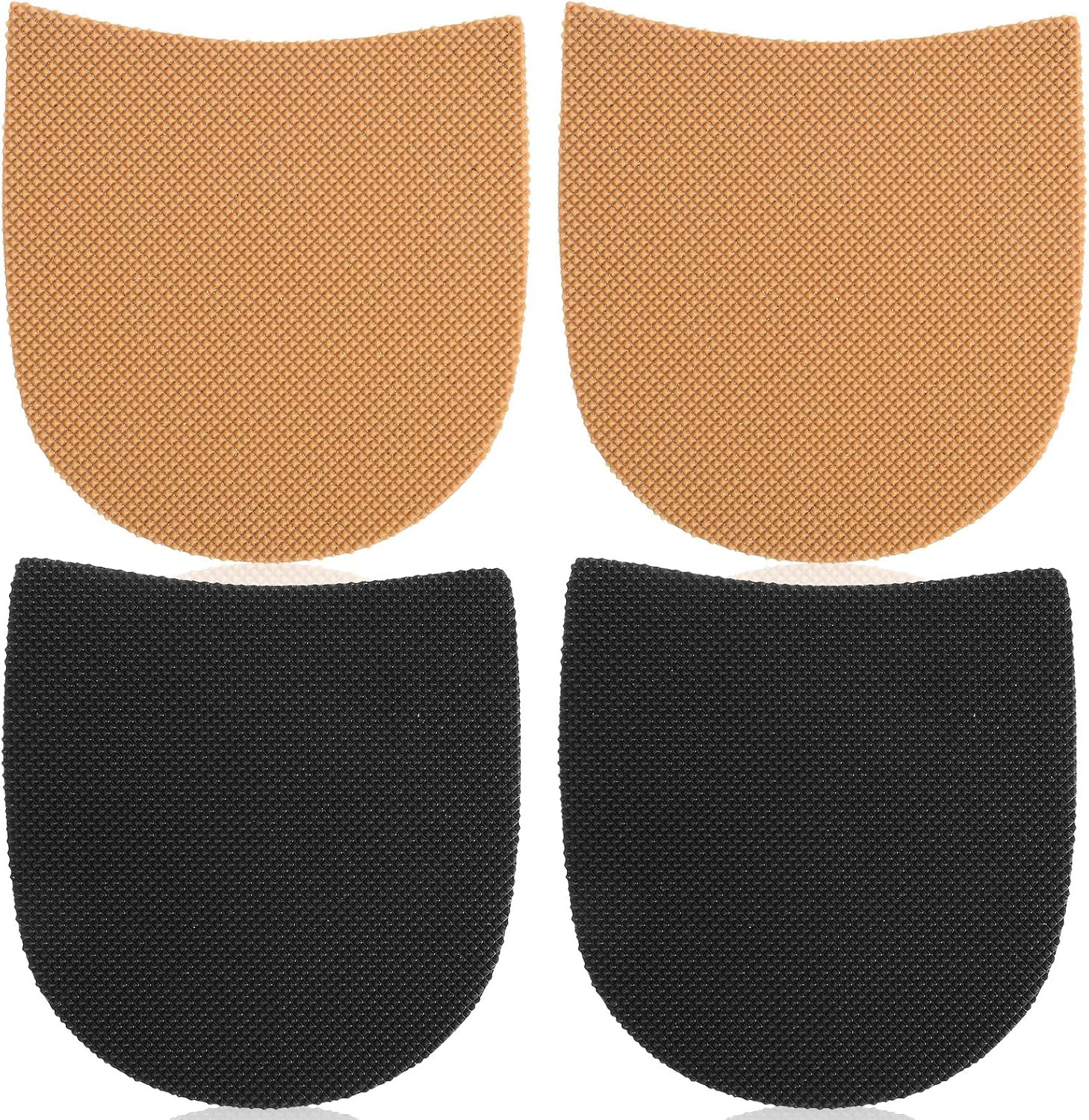 2 Pairs Shoe Repair Rubber Heels, Anti-Slip Shoe Heel Pads Boot Heel
