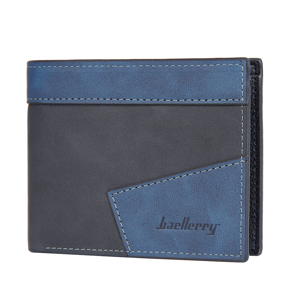 Men’s Leather Bifold ID Card Holder Purse Wallet Billfold Handbag Slim Clutch