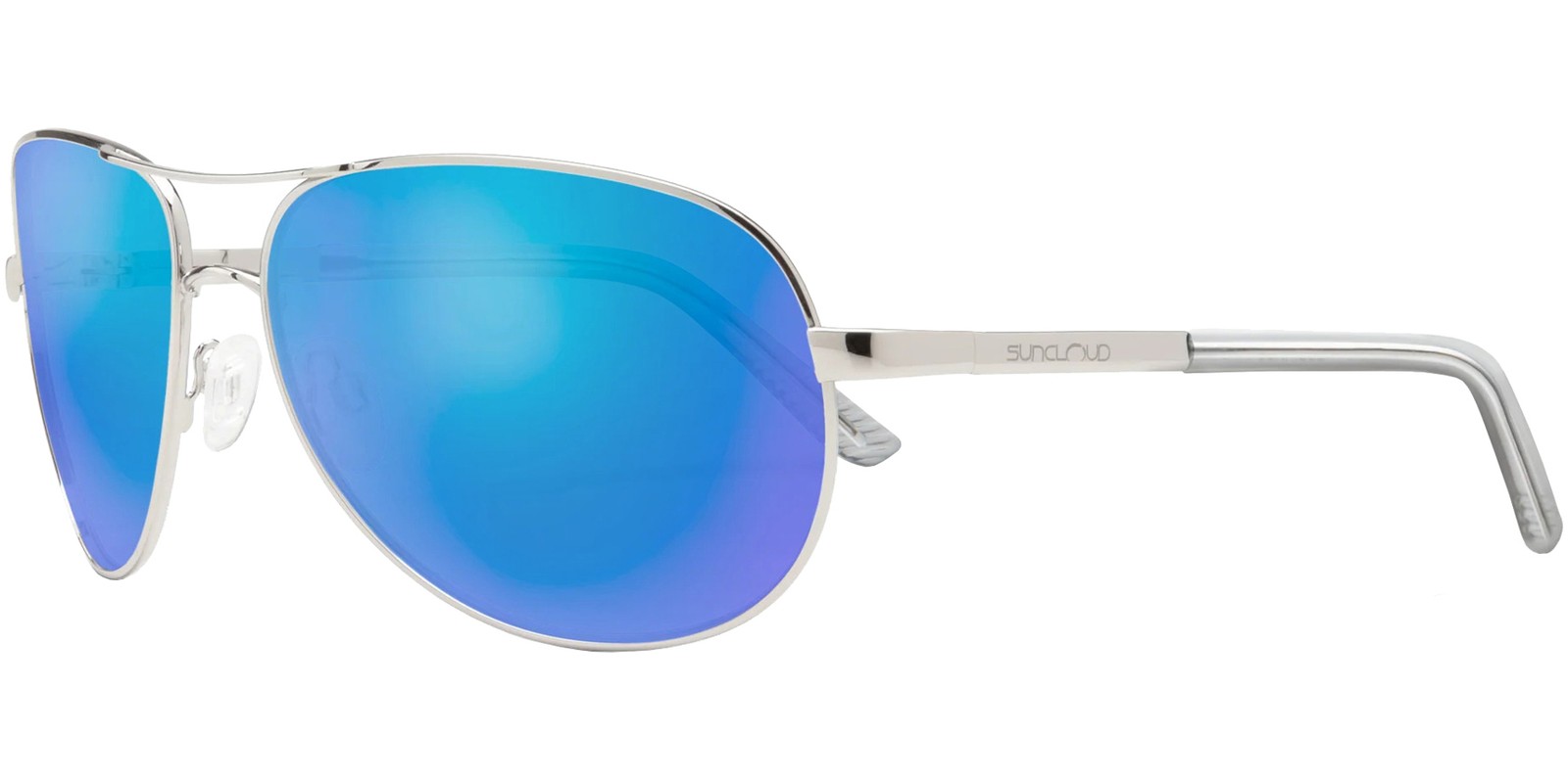 Suncloud Aviator Polarized Sunglasses w/ Polycarbonate Mirror Lens – 240735