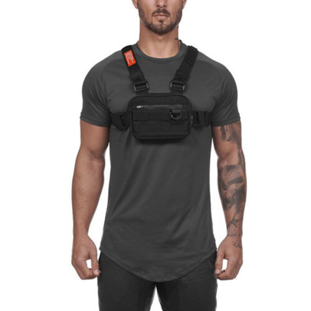 Tactical Combat Chest Rig Bag Front Pouch Molle Recon Kit Pack Hunting Airsoft