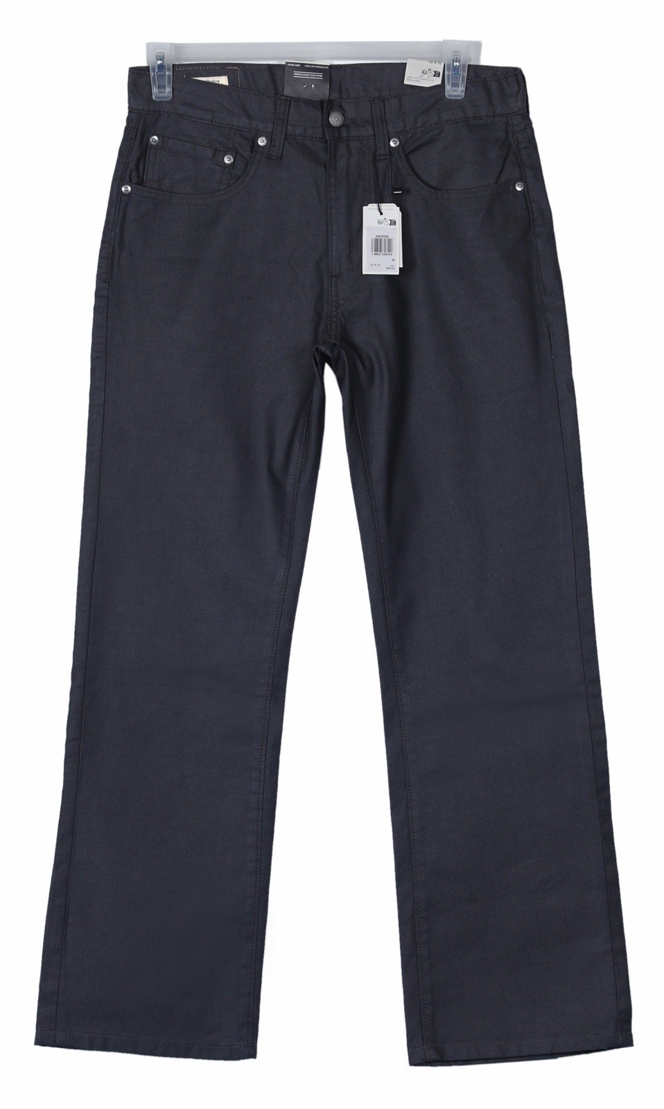 Levi’s Premium 567 Relaxed Flare Coated Black Men’s Jeans Brand New Retail $98