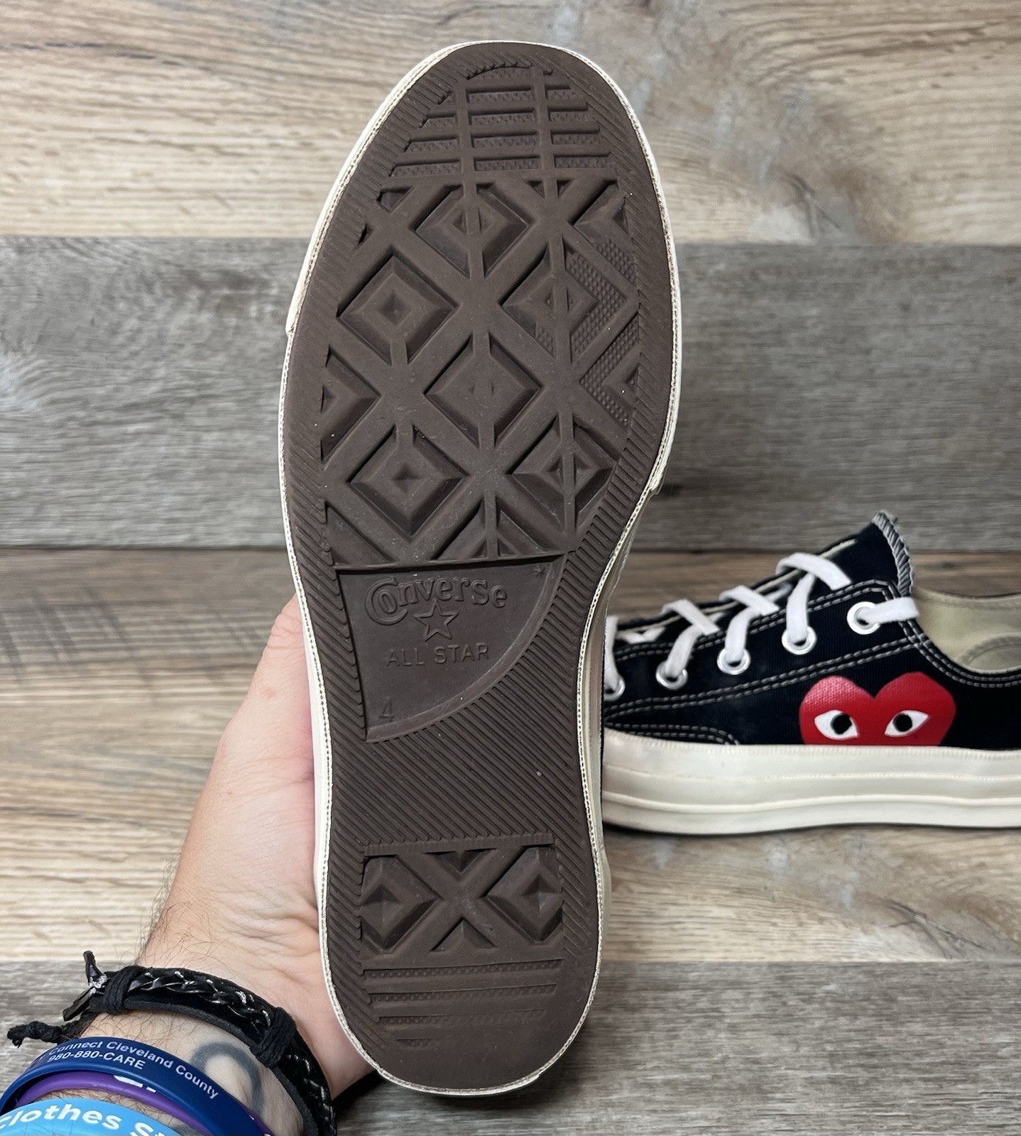 Converse All Star x Comme des Garcons Sneakers Men 4/Women 6 Low Chuck Taylors