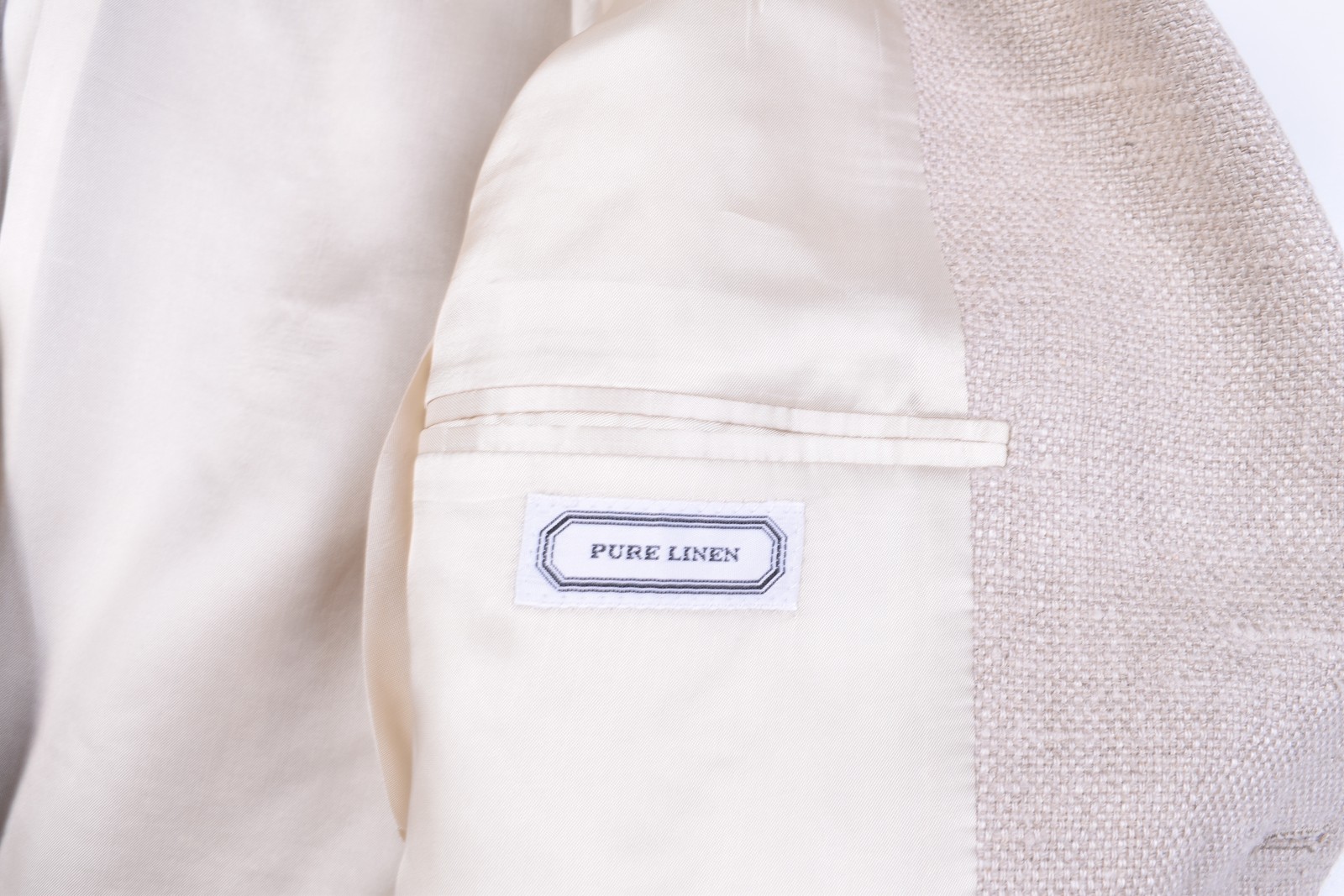 NWT Belvest Biege Pure Linen Fully Lined Three Button Sportcoat PERFECT 40 40R