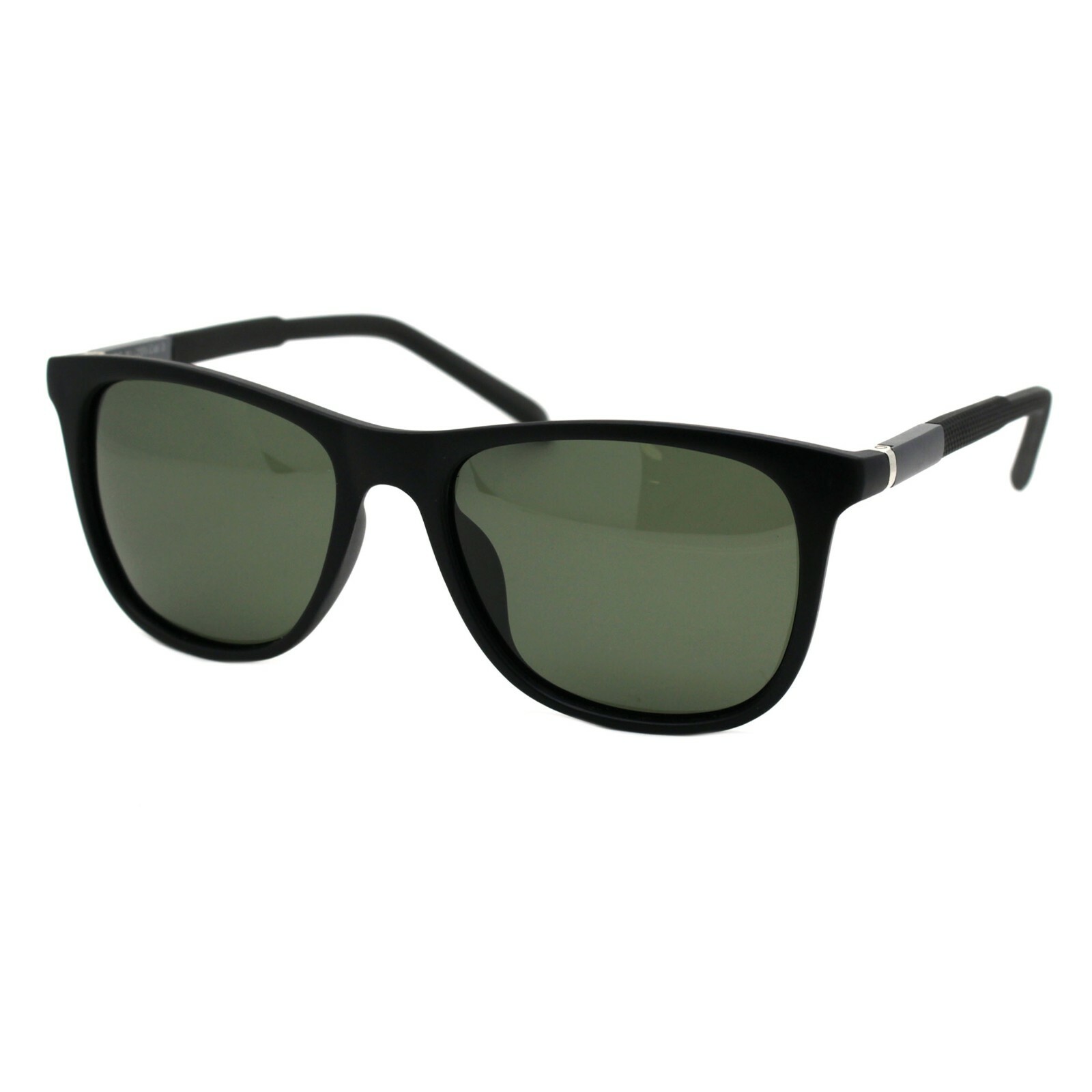 TAC Polarized Lens Mens Square Sunglasses Aluminum Temple Spring Hinge