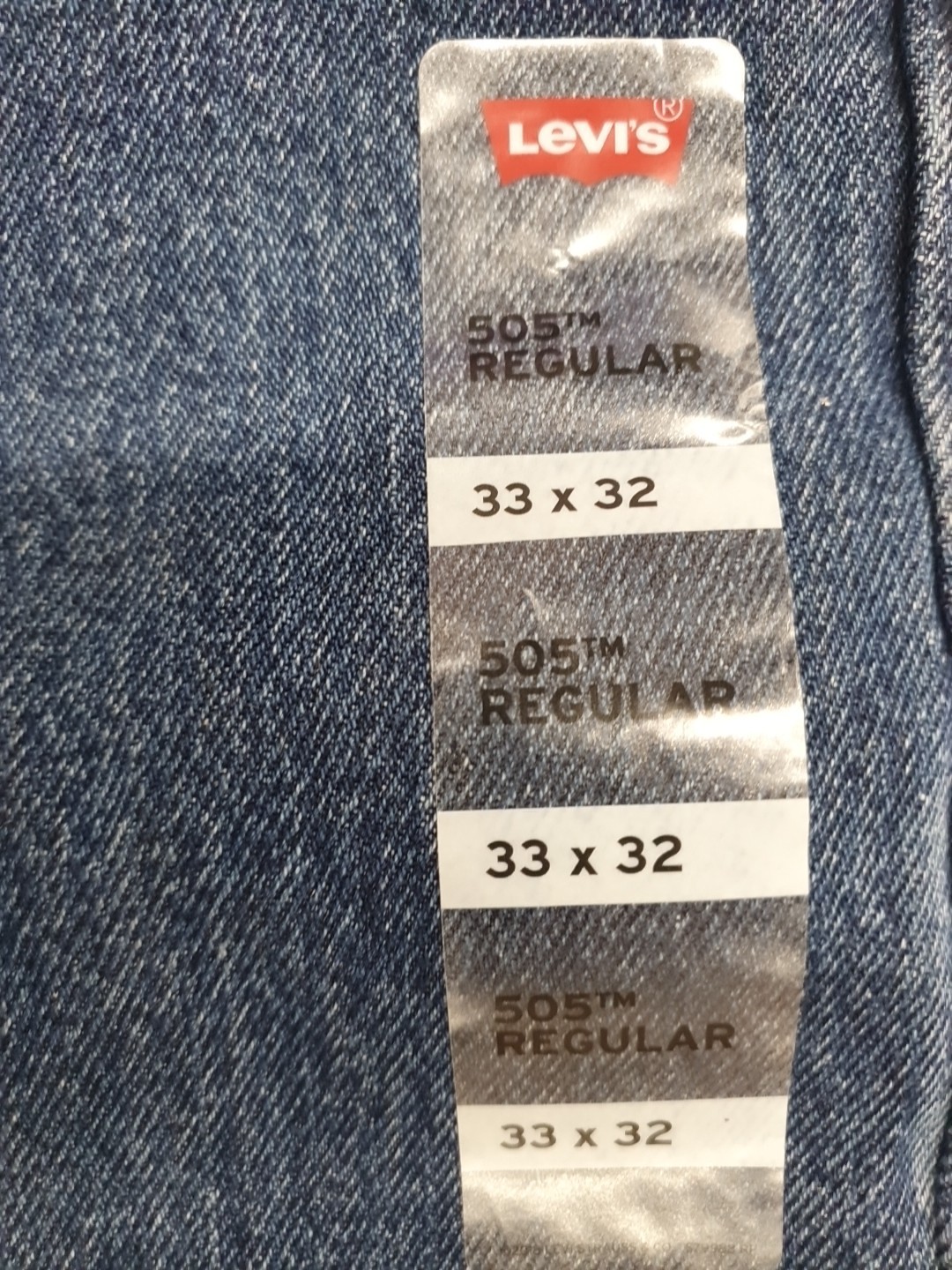 Levi’s Men’s 505 Regular Fit Denim Jeans CG2 Medium Stonewash Size 33 X 32 NWT