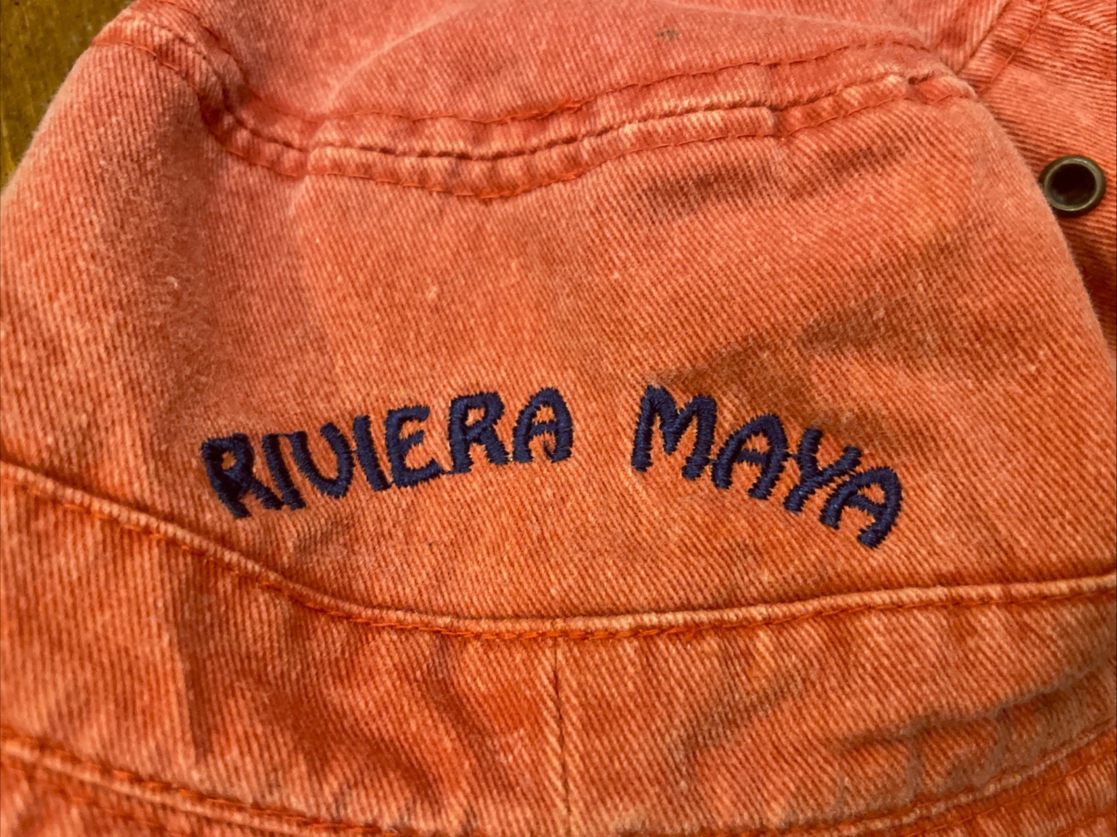 Riviera Maya Vintage Bucket Hat Wave Icon Washed Look Easy Going Relaxed Style