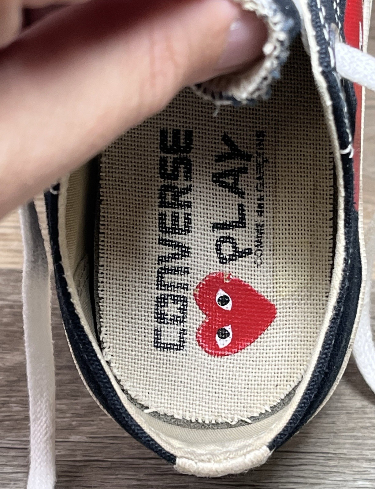Converse All Star x Comme des Garcons Sneakers Men 4/Women 6 Low Chuck Taylors