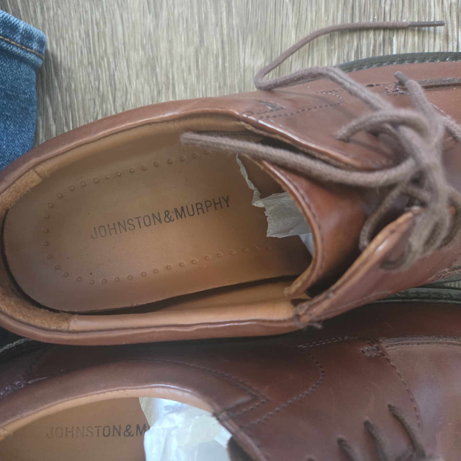 Johnston & Murphy 8.5 Brown Oxford Dress Shoes Men’s