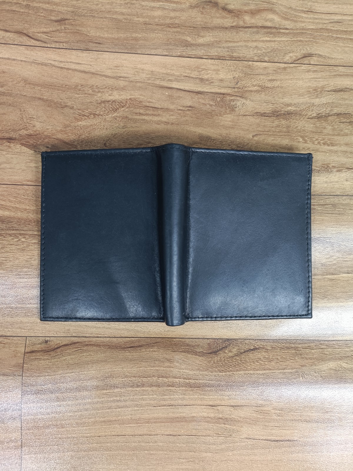 Genuine Leather Money Clip Wallet, Slim Bifold Card Holder