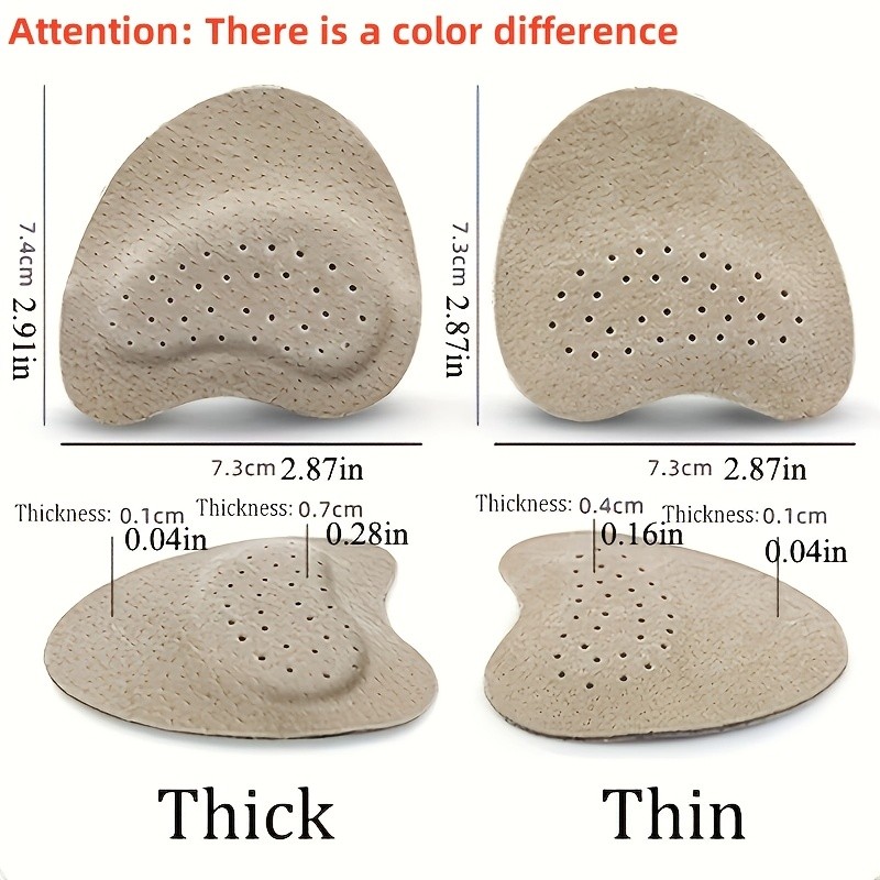 4Pcs Women’s Sandal Insoles, Anti-Slip Self-Adhesive Stickers for High Heels