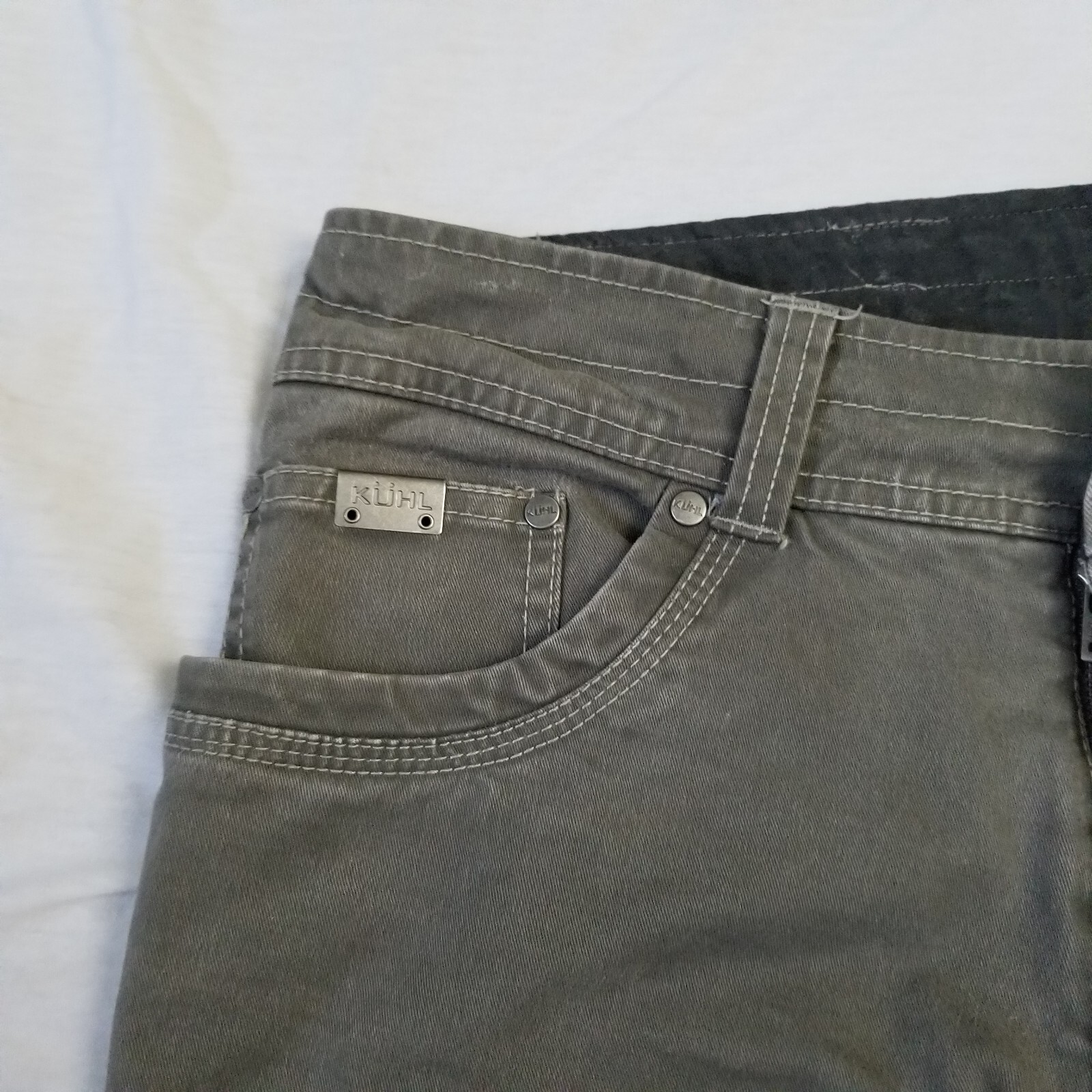 Kuhl Pants Mens 32×30 Rebel Gray Vintage Patina Day Hiking Outdoor Canvas Work