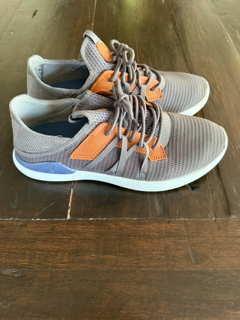OluKai Mio Lī Mens Size 10 Pavement Vintage Indigo Athletic Sneaker Shoes NEW