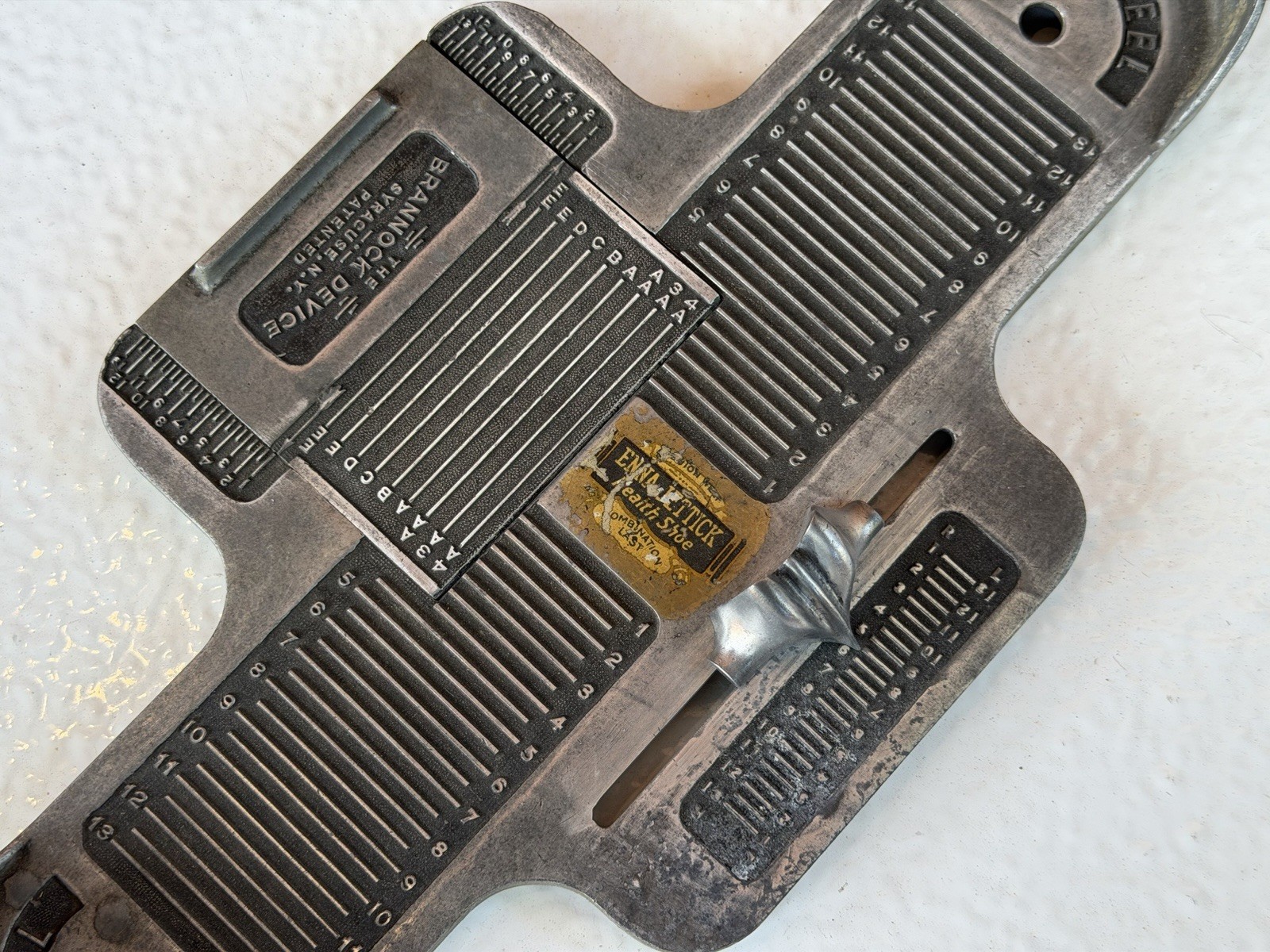 Brannock Men’s Foot Measuring Device Vintage Shoe store Syracuse NY