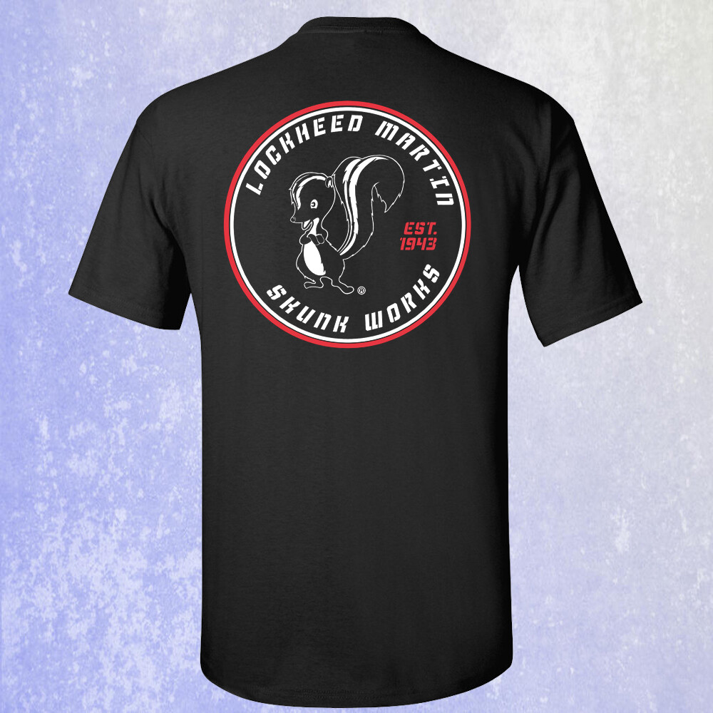 Lockheed Martin Skunk Men’s Black T-shirt Size S-5XL