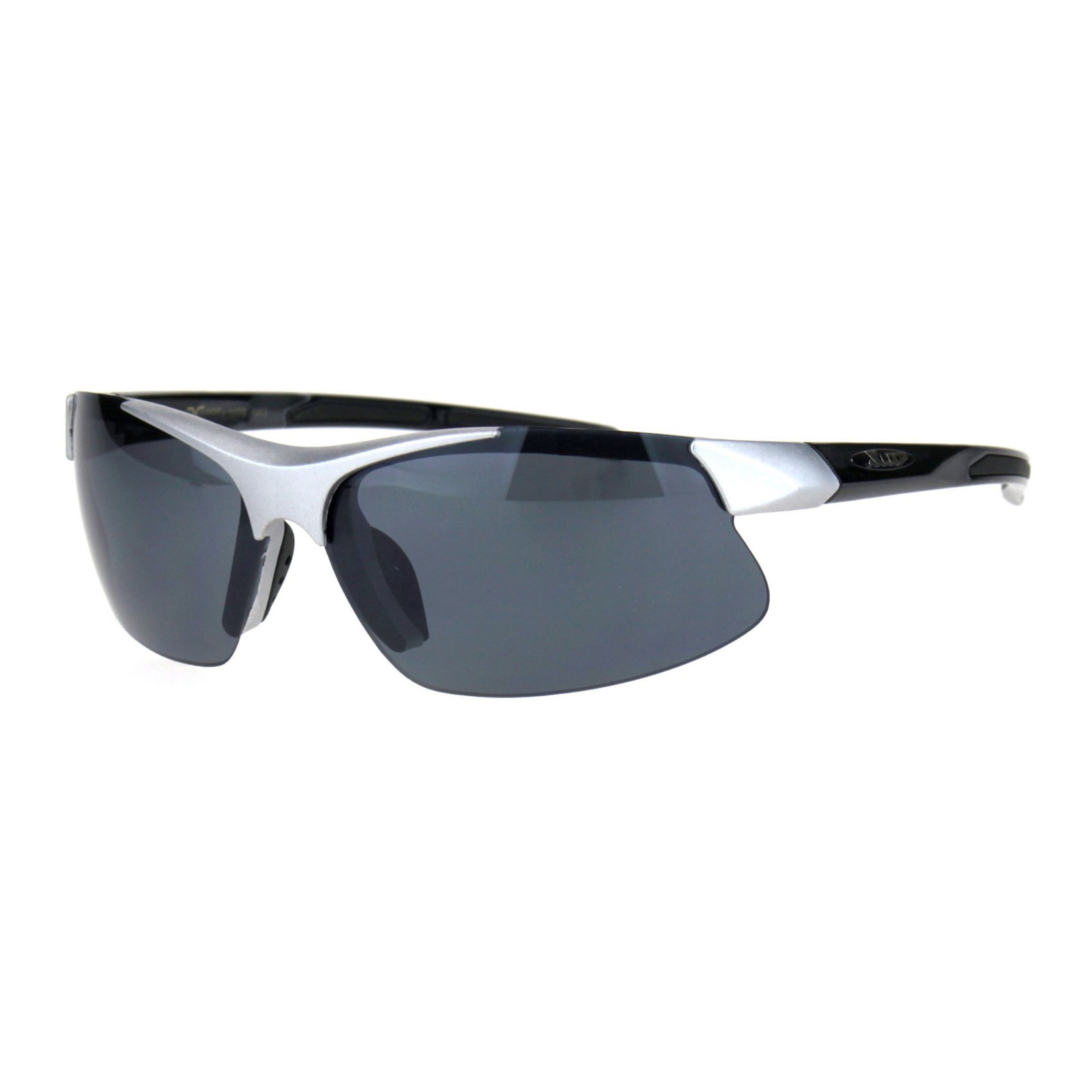 Xloop Sunglasses Mens Wrap Around Half Rim Lite Weight Sports Shades UV 400
