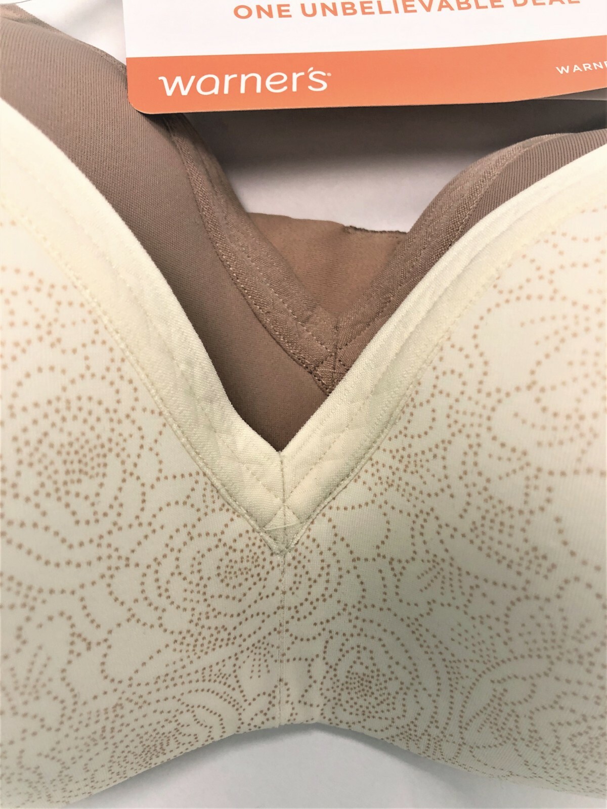 Warner’s Wirefree Bras T-Shirt Lined Seamless Cups Style 4011 Set of 2 New $60