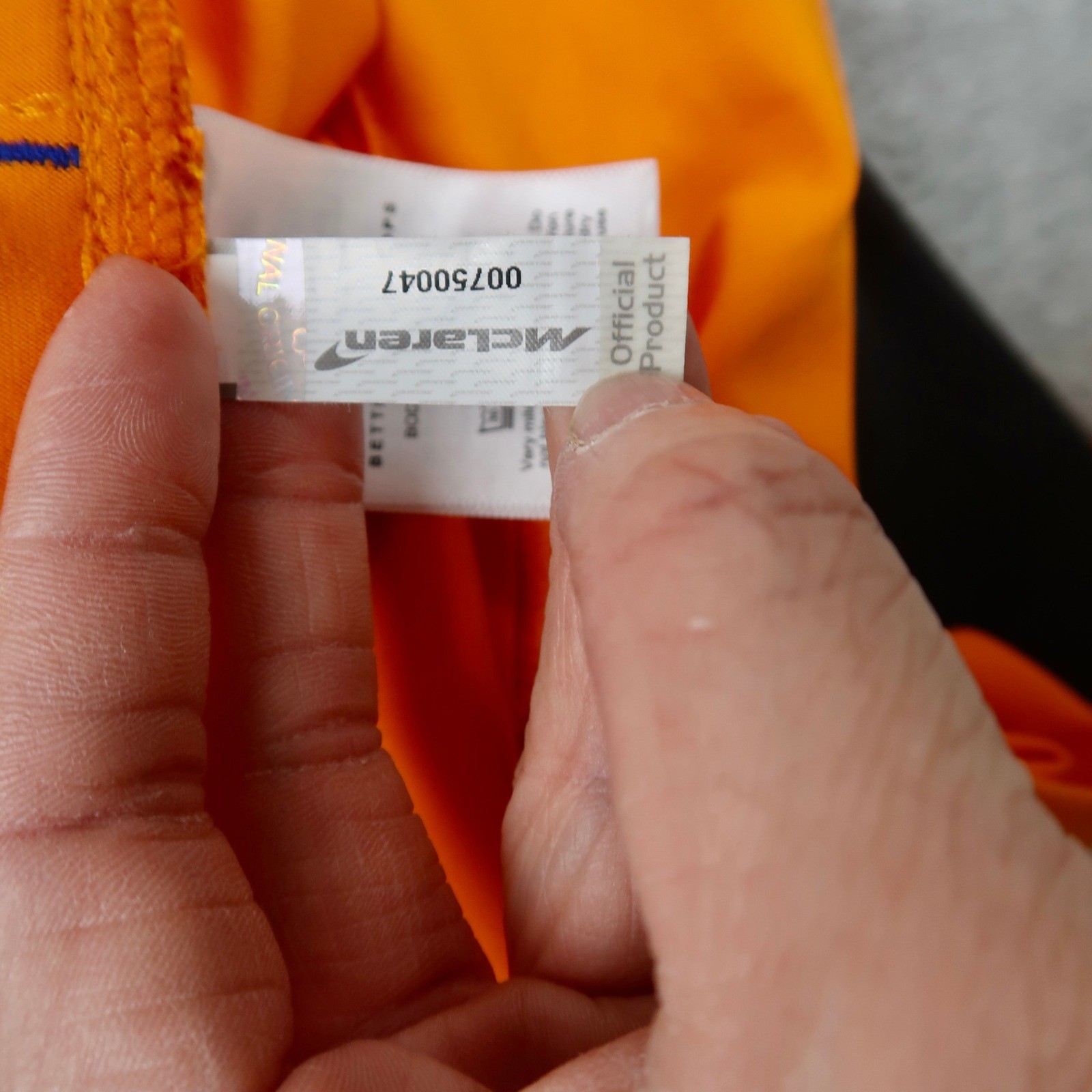 Castore McLaren Formula 1 Team Hoodie Mens Large Orange Black F1 Racing Pullover