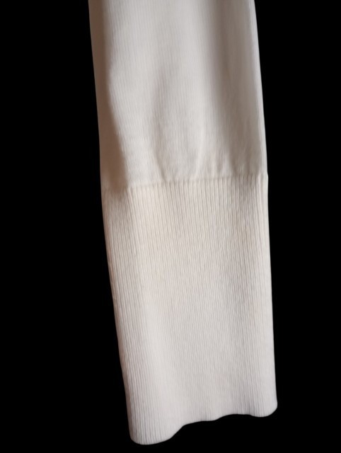 LOFT Ivory Cropped Button Up Long Sleeve 100% Cotton Cardigan Sweater Sz Small