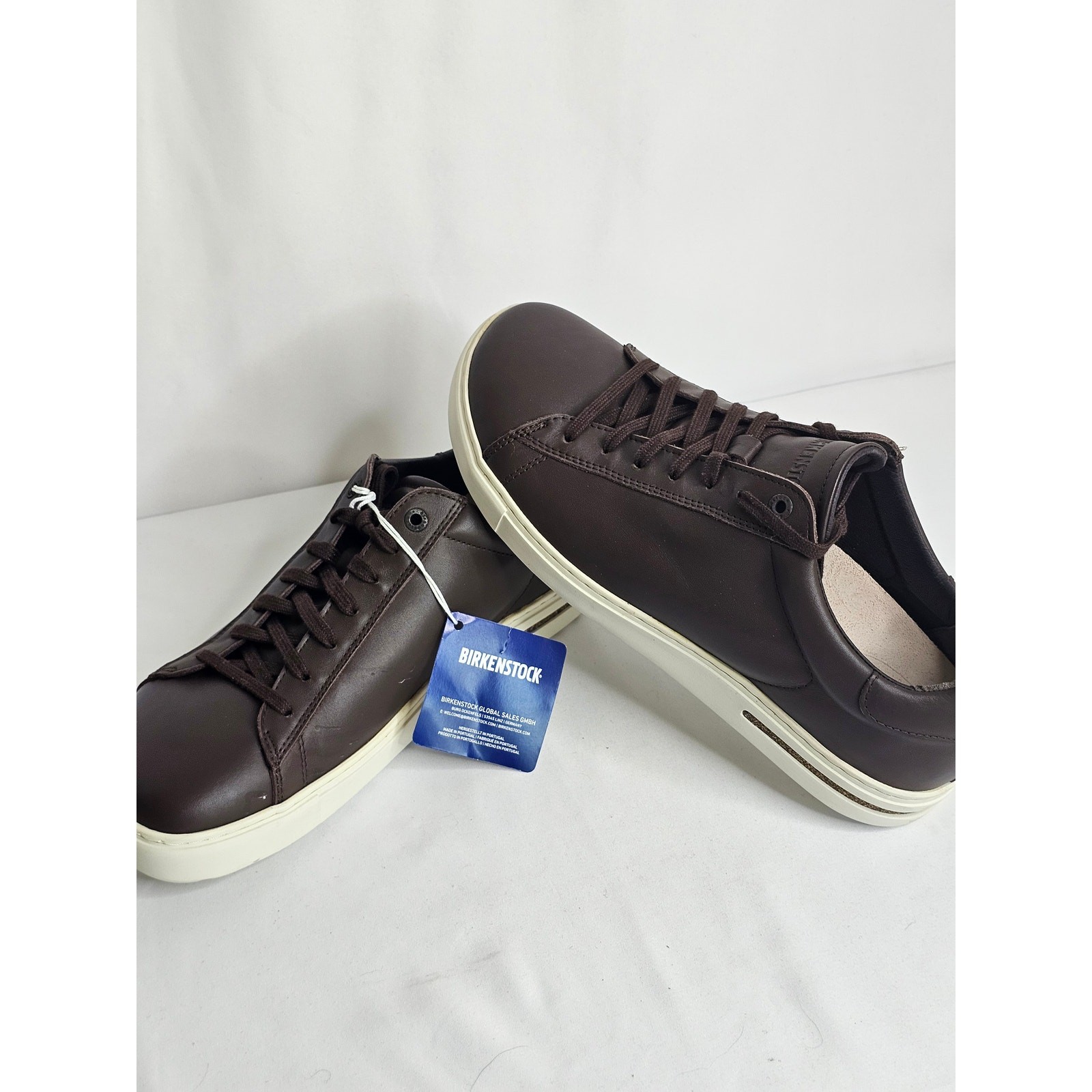 NWOB Birkenstock Bend Low Leather Dark Brown Sneakers 42/9