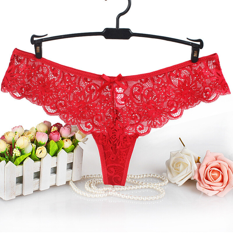 6 Packs Lot Womens Sexy Lace Panties Thongs G-String Briefs Lingeries Underwear